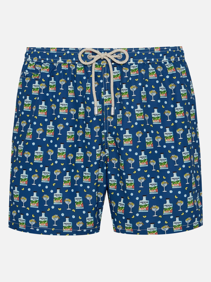 Costume mare Lighting in tessuto leggero con stampa Portofino Gin | PORTOFINO GIN SPECIAL EDITION