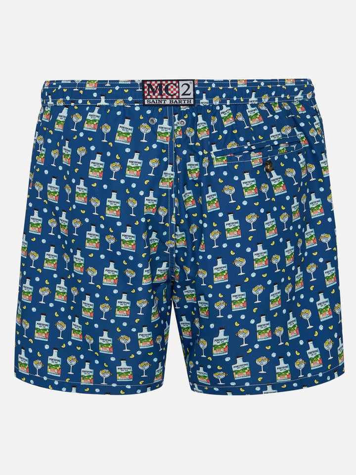 Costume mare Lighting in tessuto leggero con stampa Portofino Gin | PORTOFINO GIN SPECIAL EDITION
