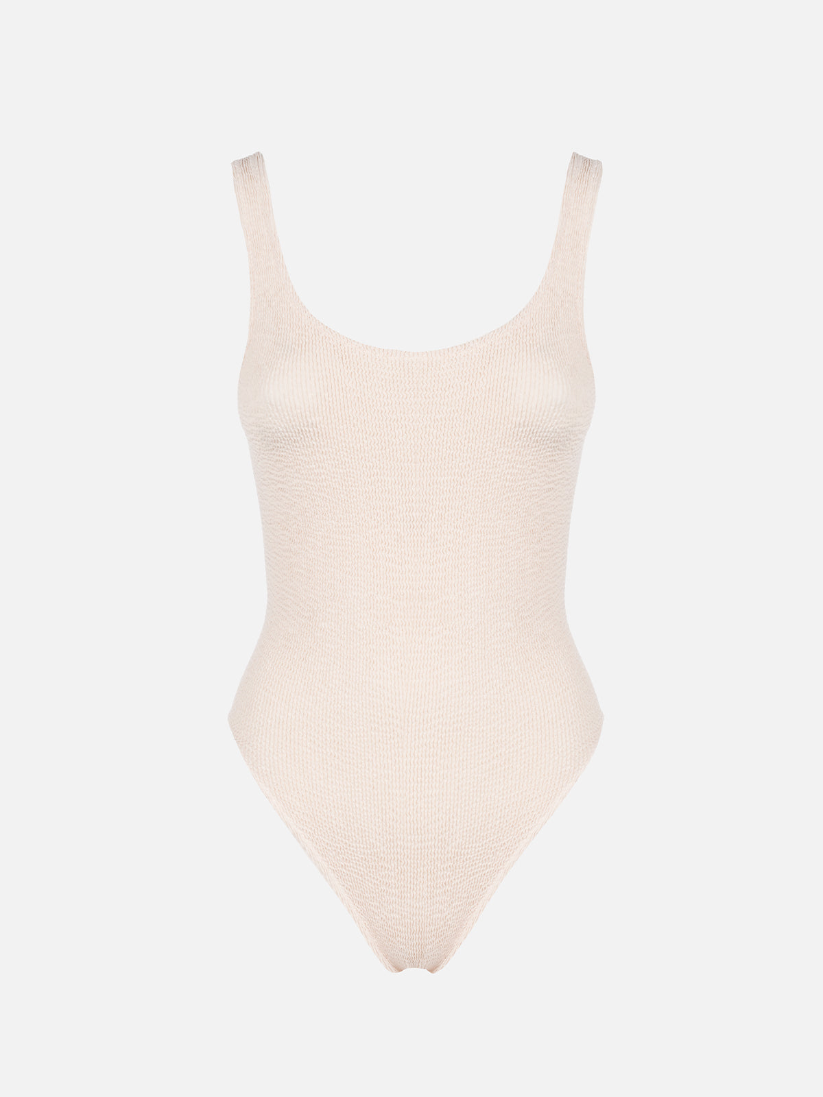 Costume intero da donna beige crinkle Lora