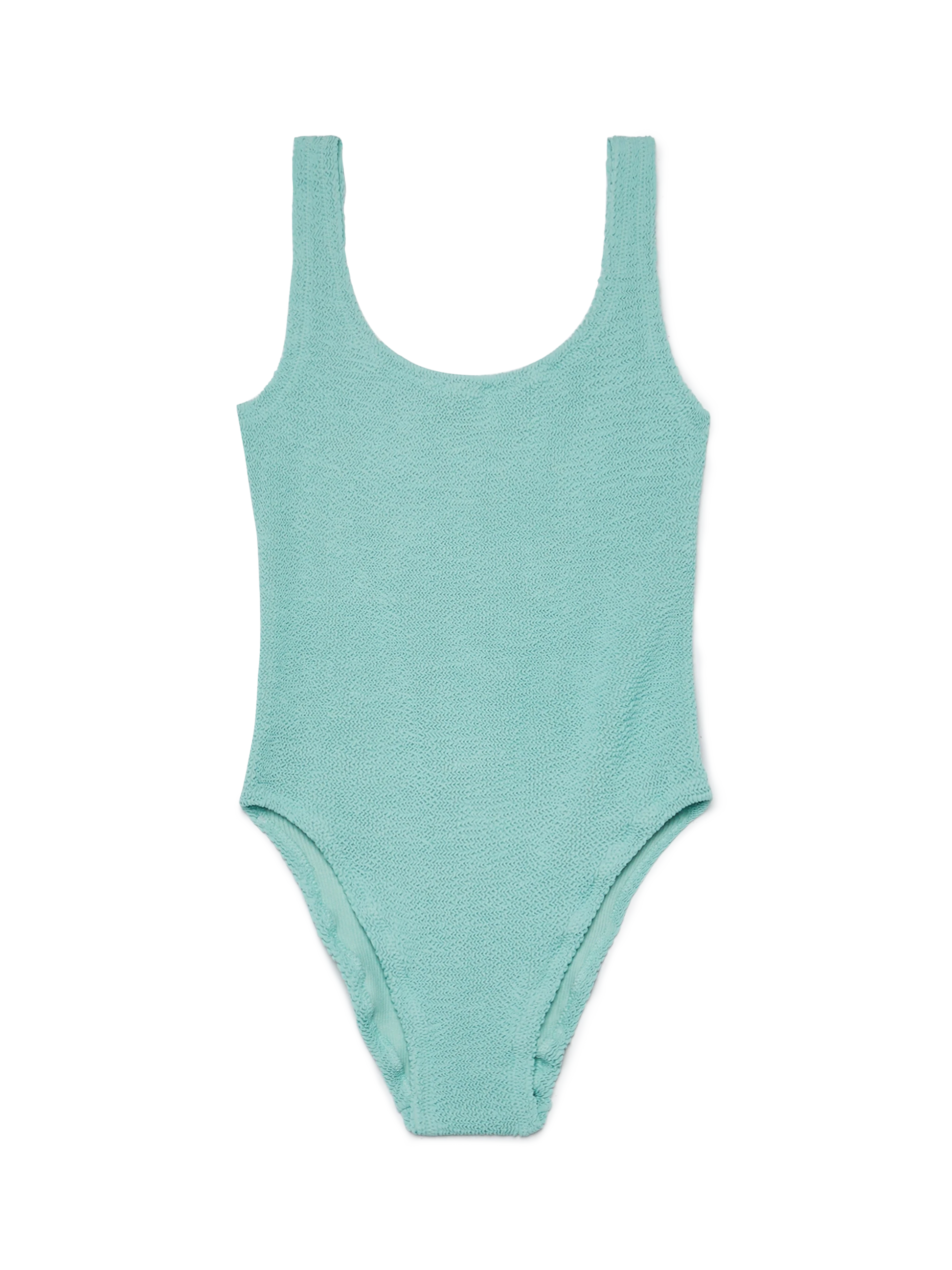 Lora sage green crinkle one-piece swimsuit - MC2 Saint Barth