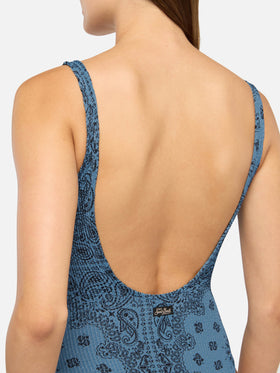 Costume intero Lora crinkle con stampa bandana