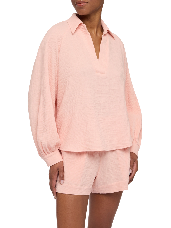 Maira pink muslin blouse - MC2 Saint Barth