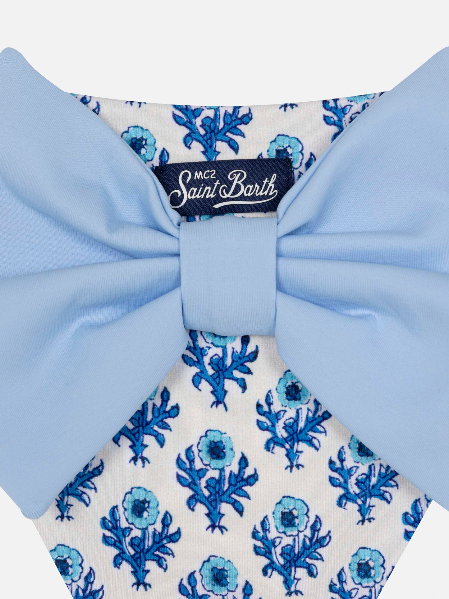 Madame swim briefs with bow and flower print - MC2 Saint Barth
