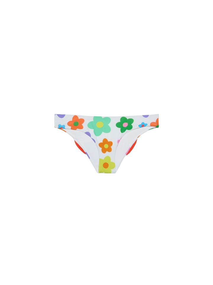 Girl swim briefs with flower print - MC2 Saint Barth