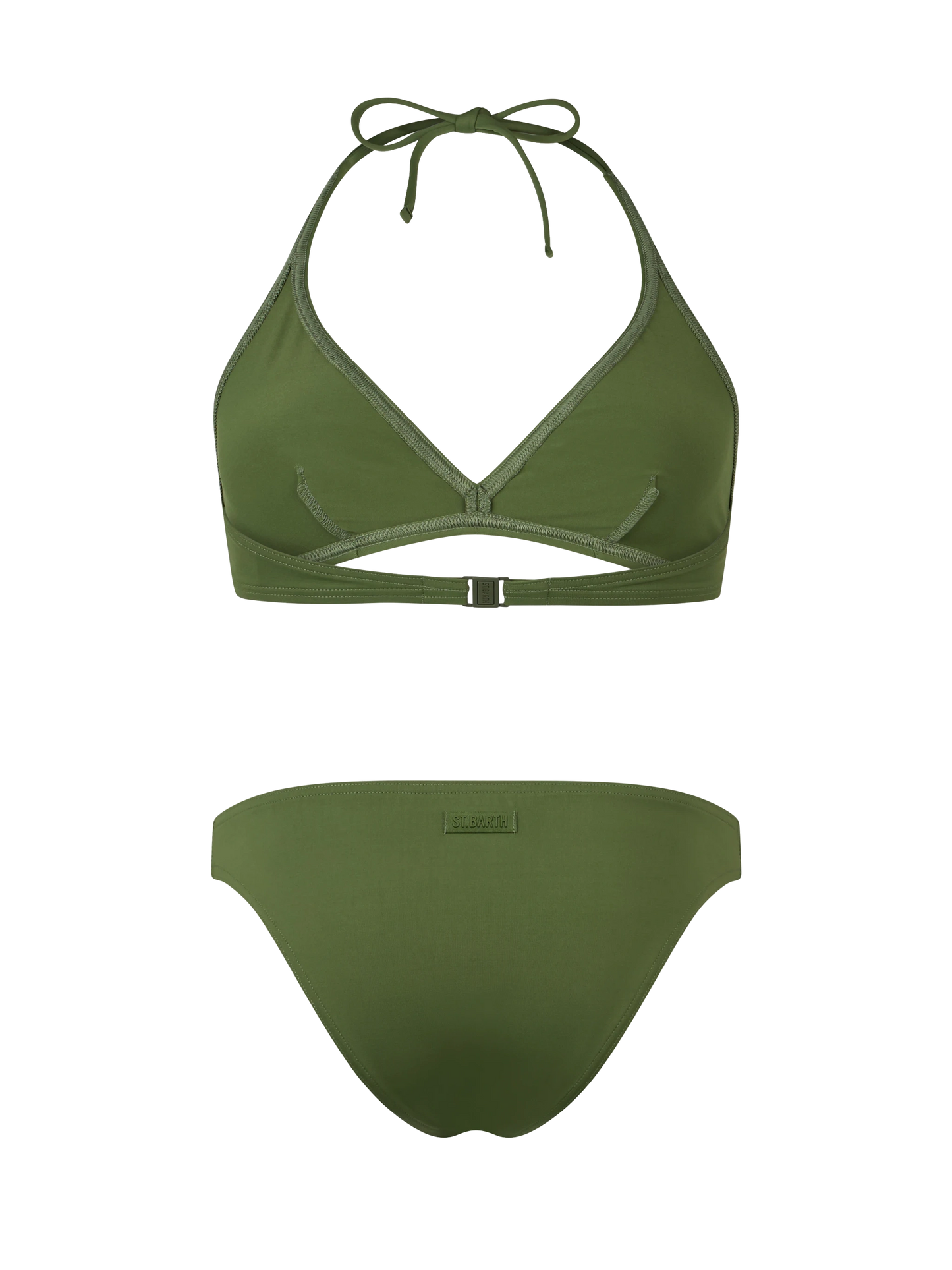 Triangel-Bralette-Bikini für Damen in Militärgrün Gaia Maia