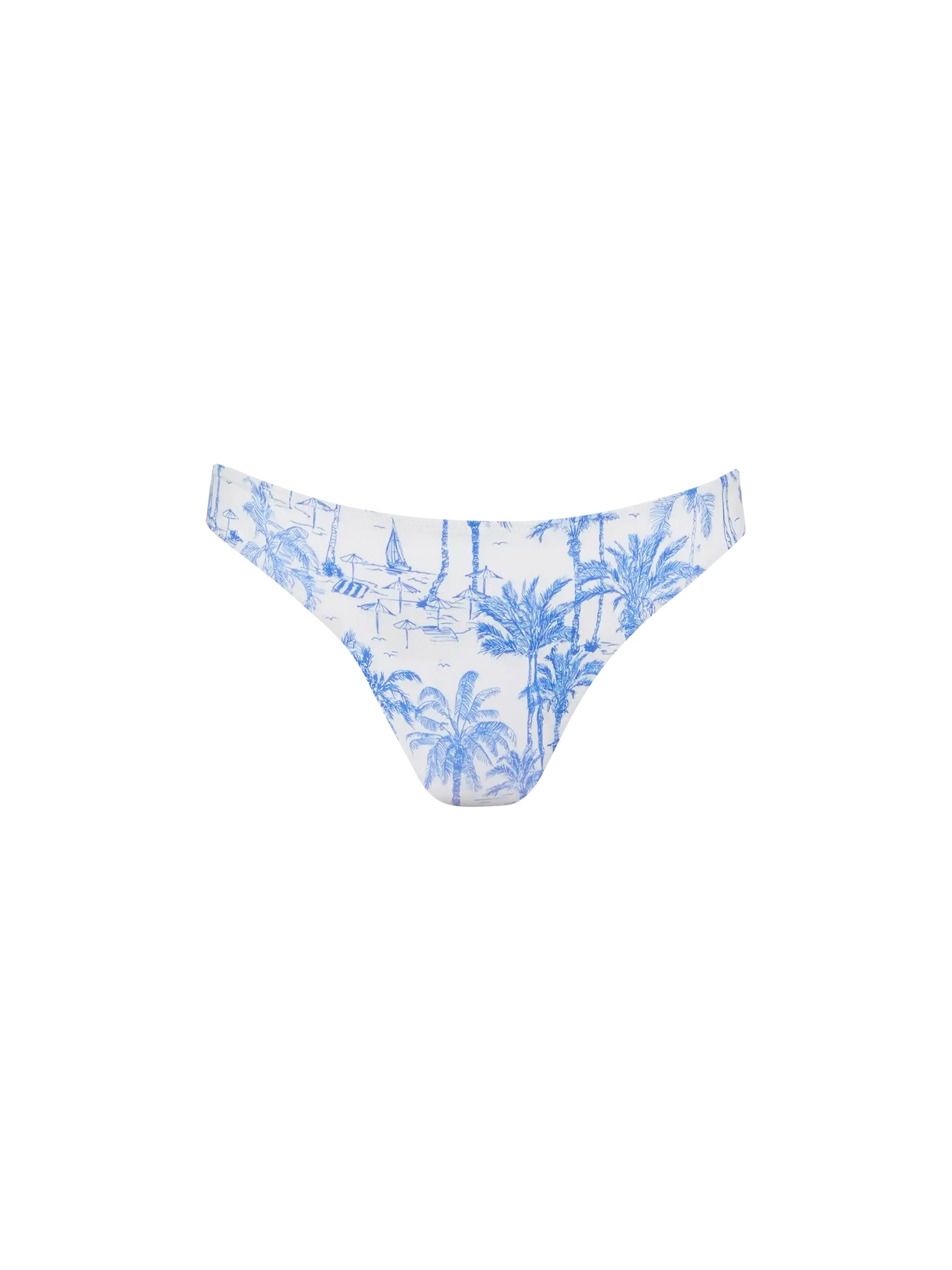 Maia high-waist swim briefs with toile de jouy print - MC2 Saint Barth
