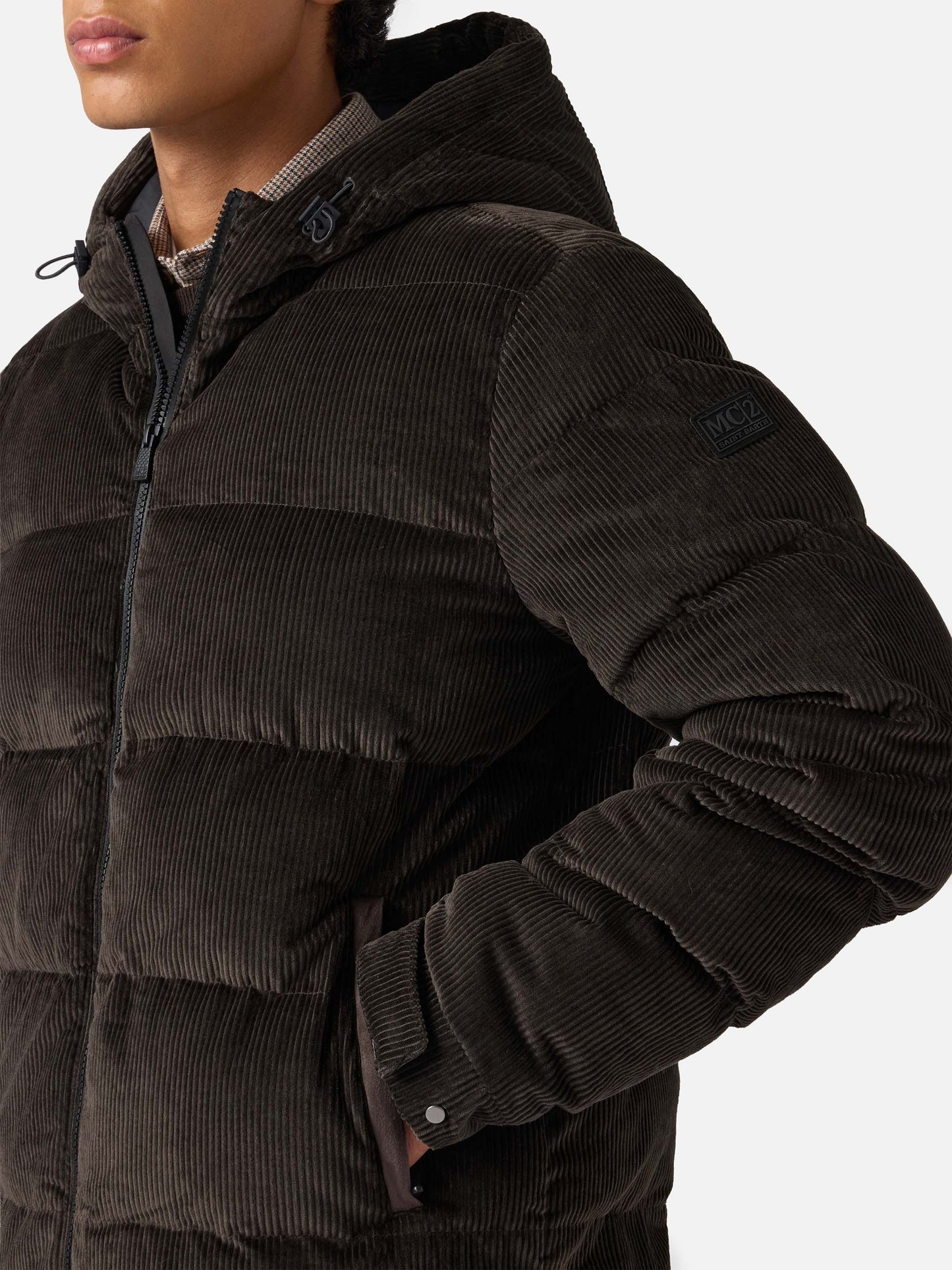 Maier Pocket Corduroy padded jacket with hood