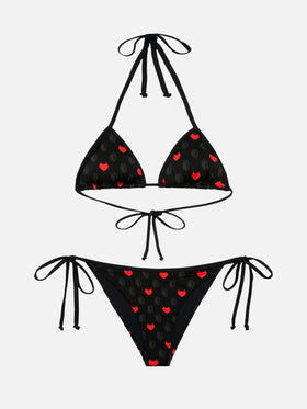 Maleah triangle bikini with Milan print | AC MILAN SPECIAL EDITION