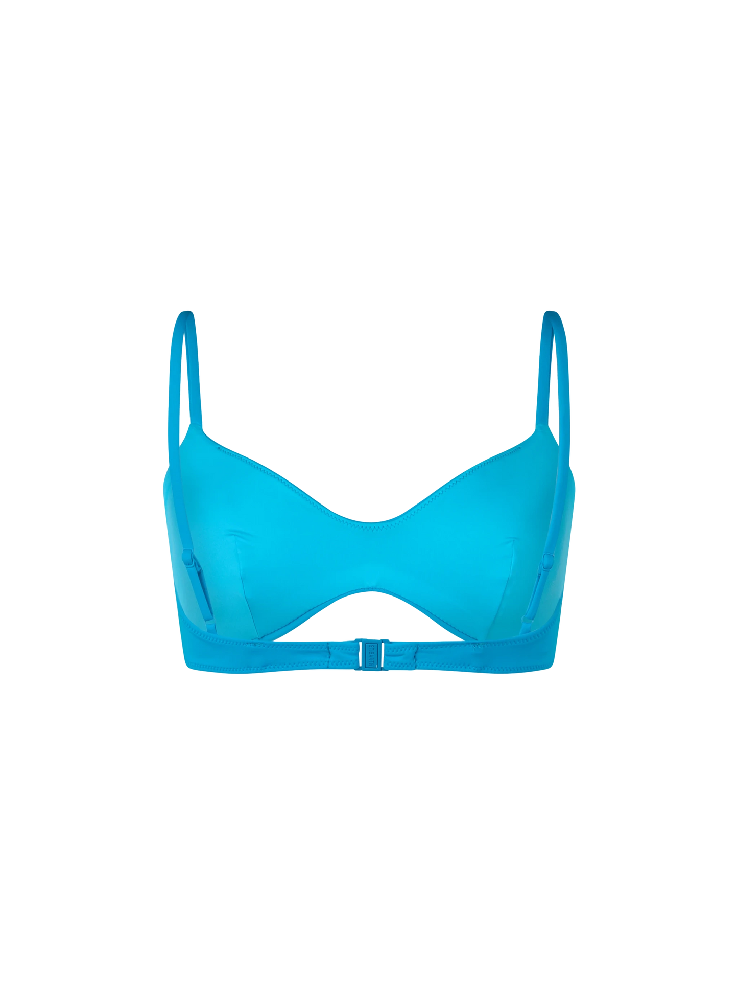 Woman turquoise scoop bralette beach top May - MC2 Saint Barth