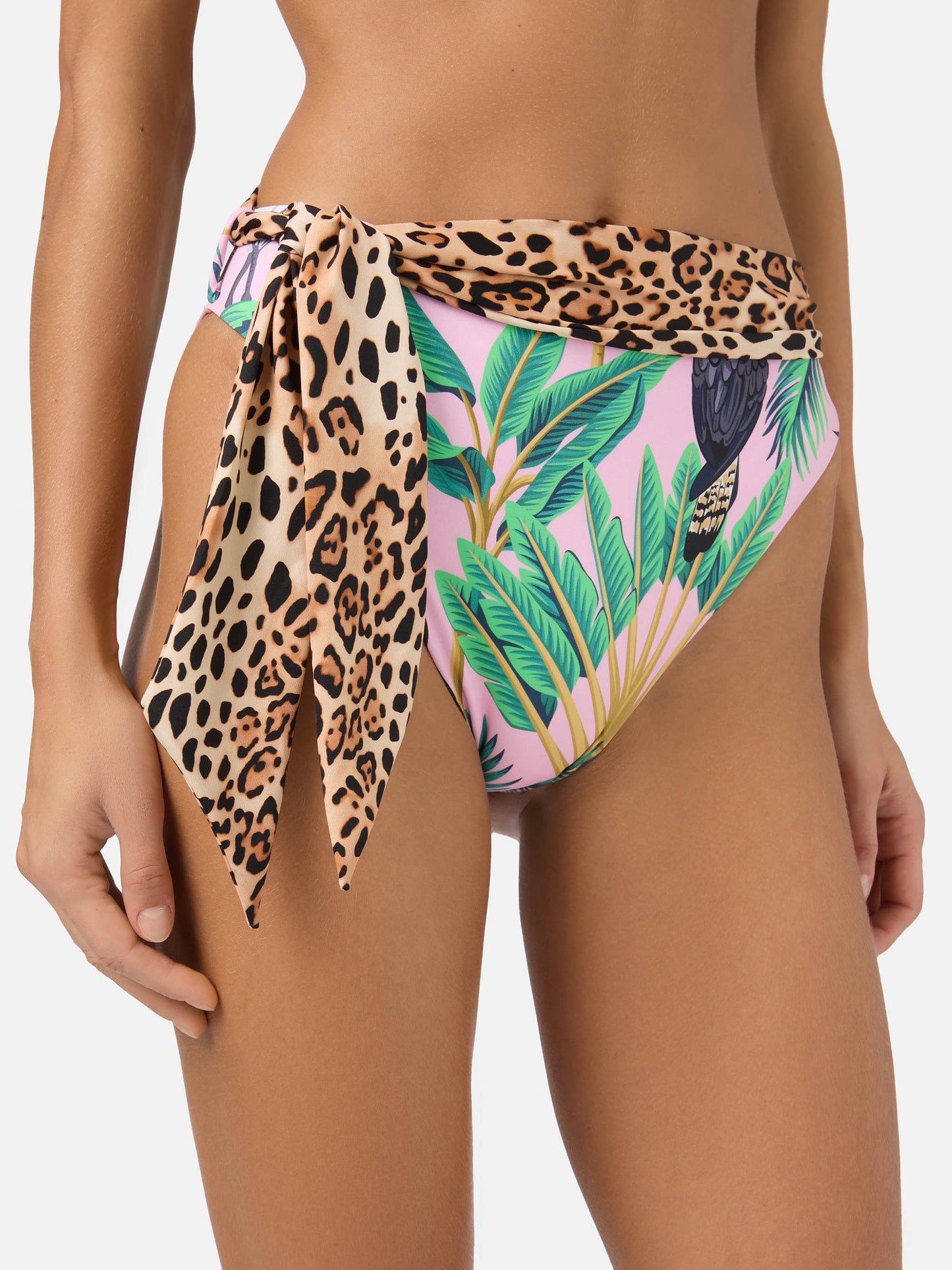Triangle bikini Janet Sienna with tropical print