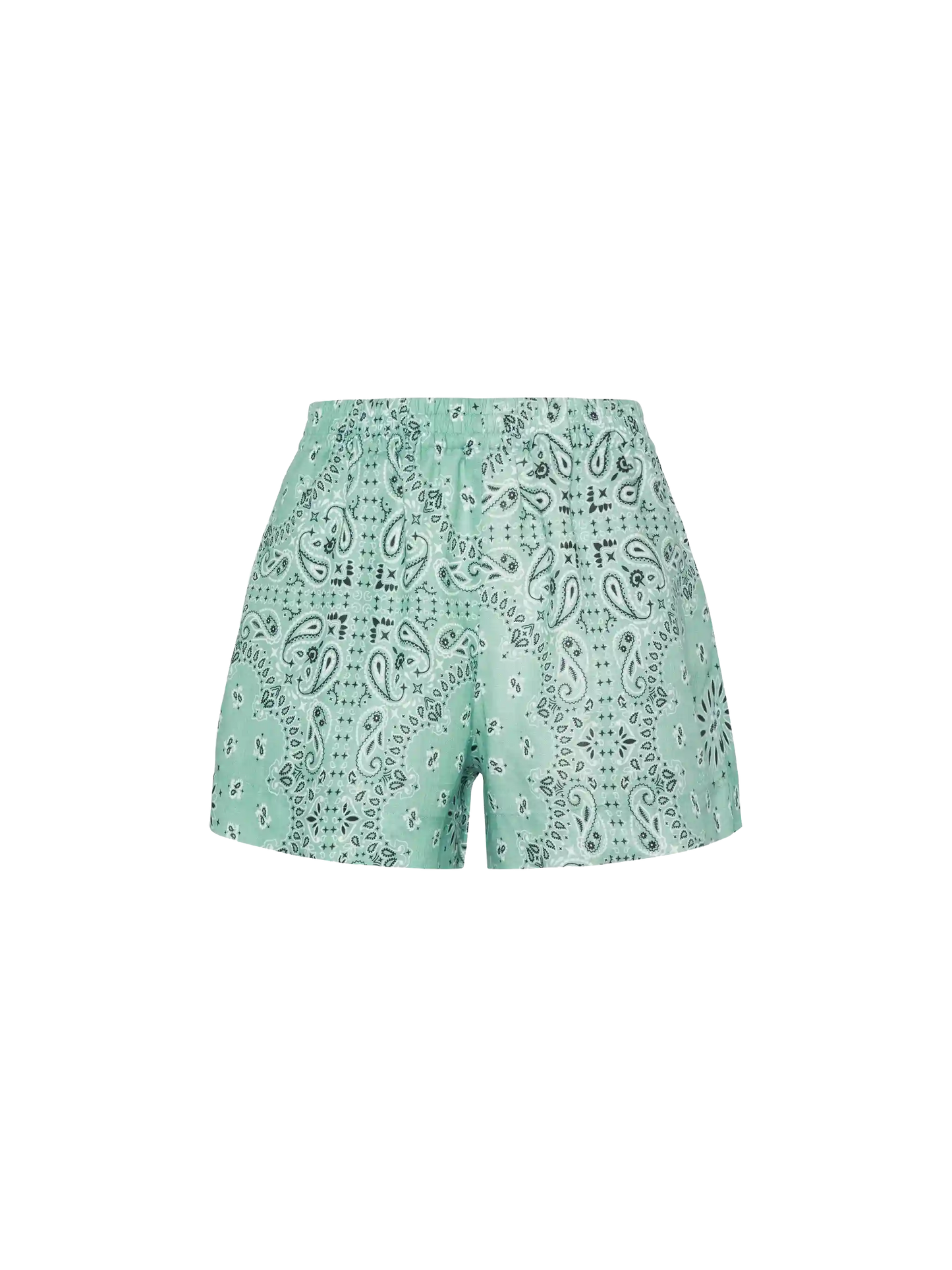 Meave – Pull-Up-Shorts aus Leinen mit Bandanna-Print