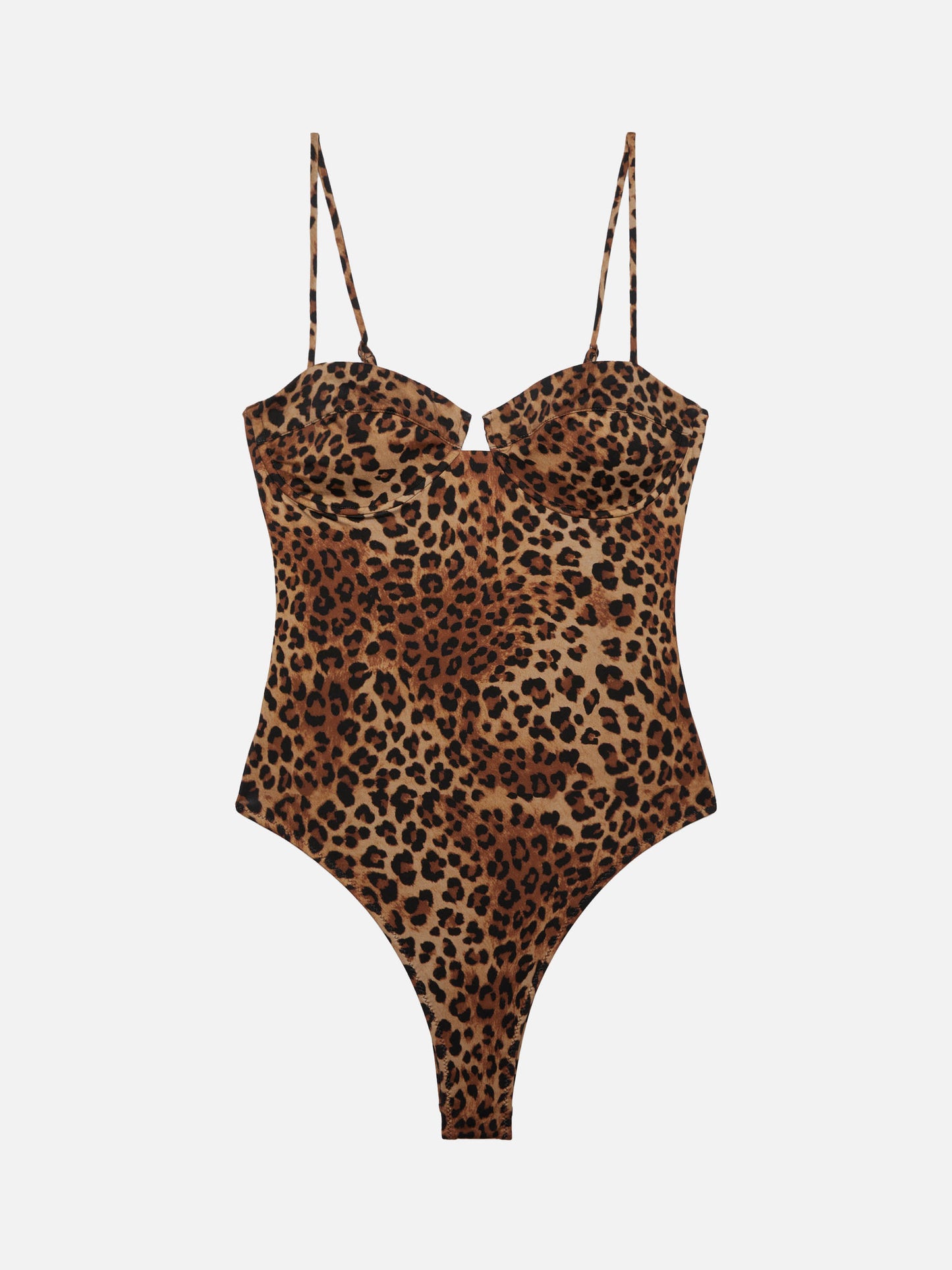 Medea underwired one-piece swimsuit with animalier print