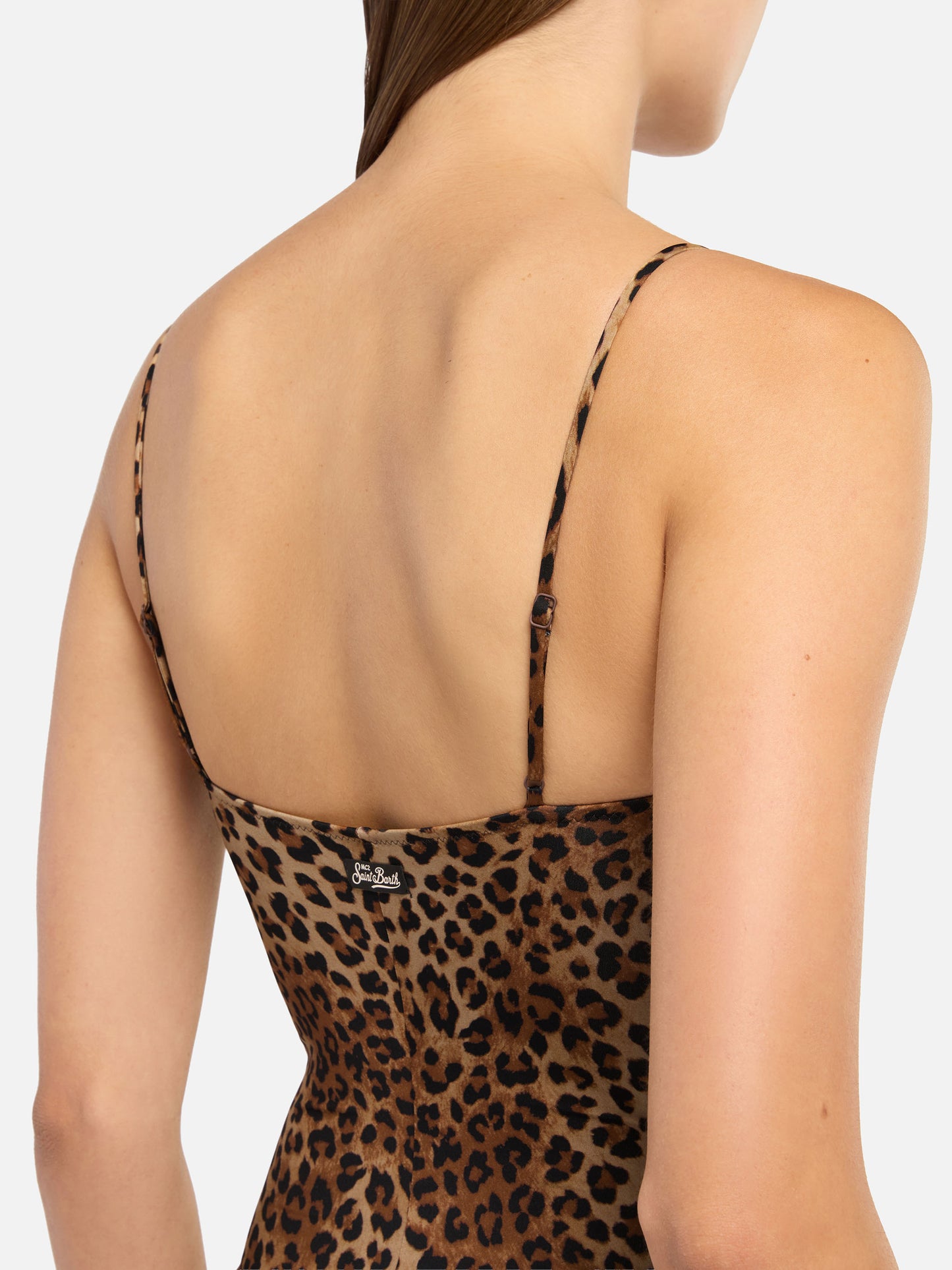 Medea underwired one-piece swimsuit with animalier print