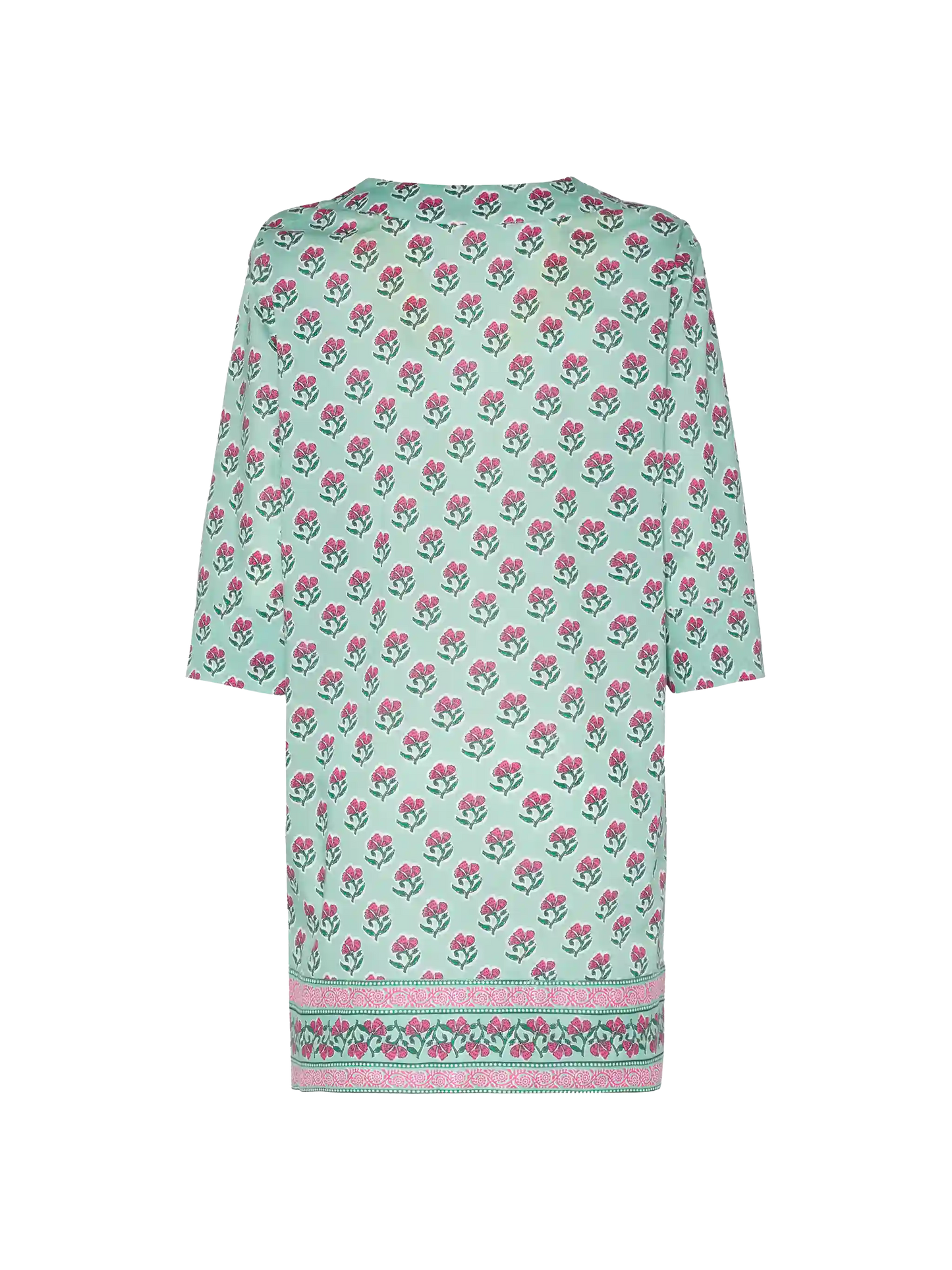 Macha cotton tunic dress with floral print - MC2 Saint Barth