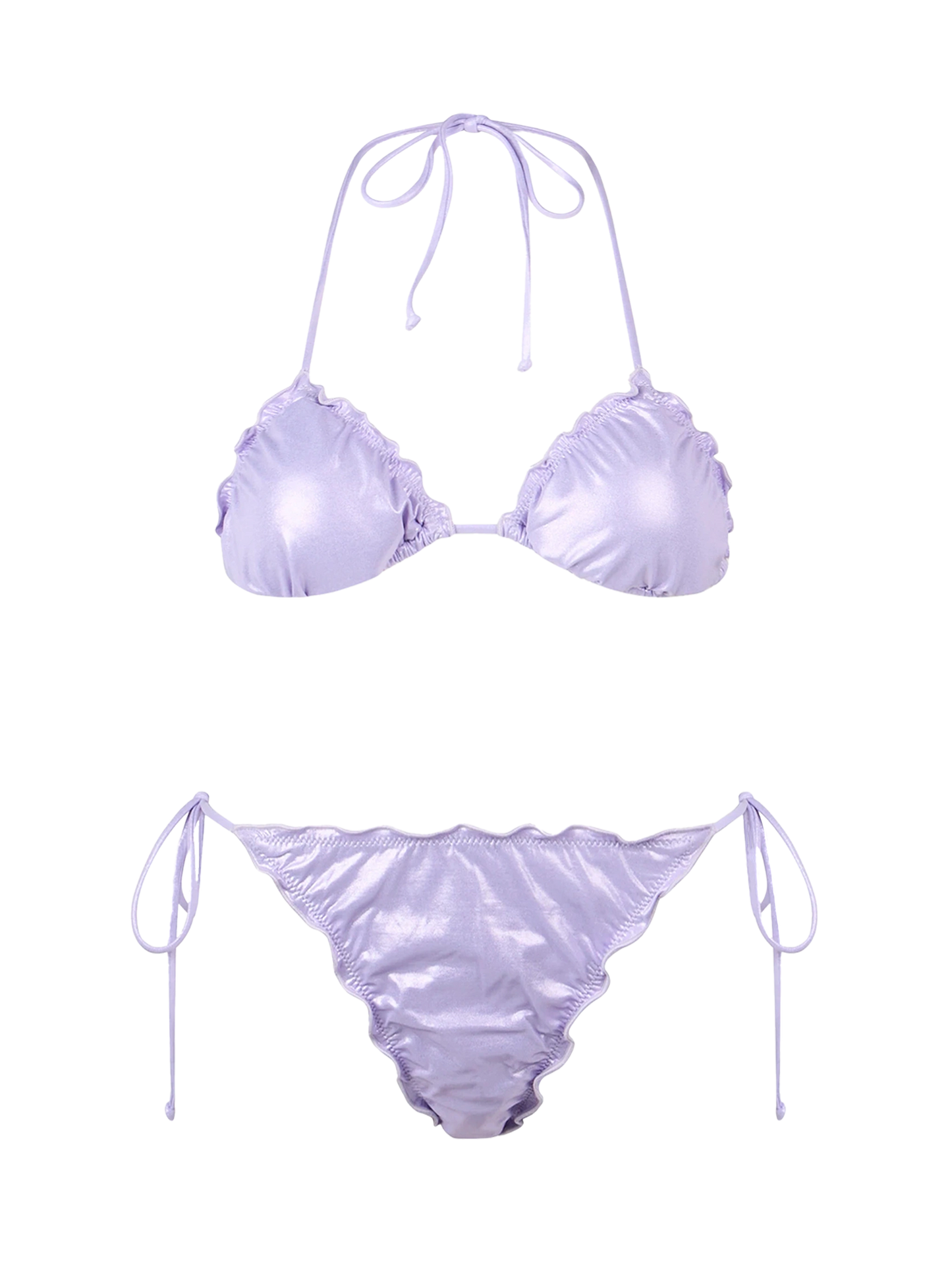 Woman lamina lilac classic triangle bikini Sagittarius Miami - MC2 Saint Barth