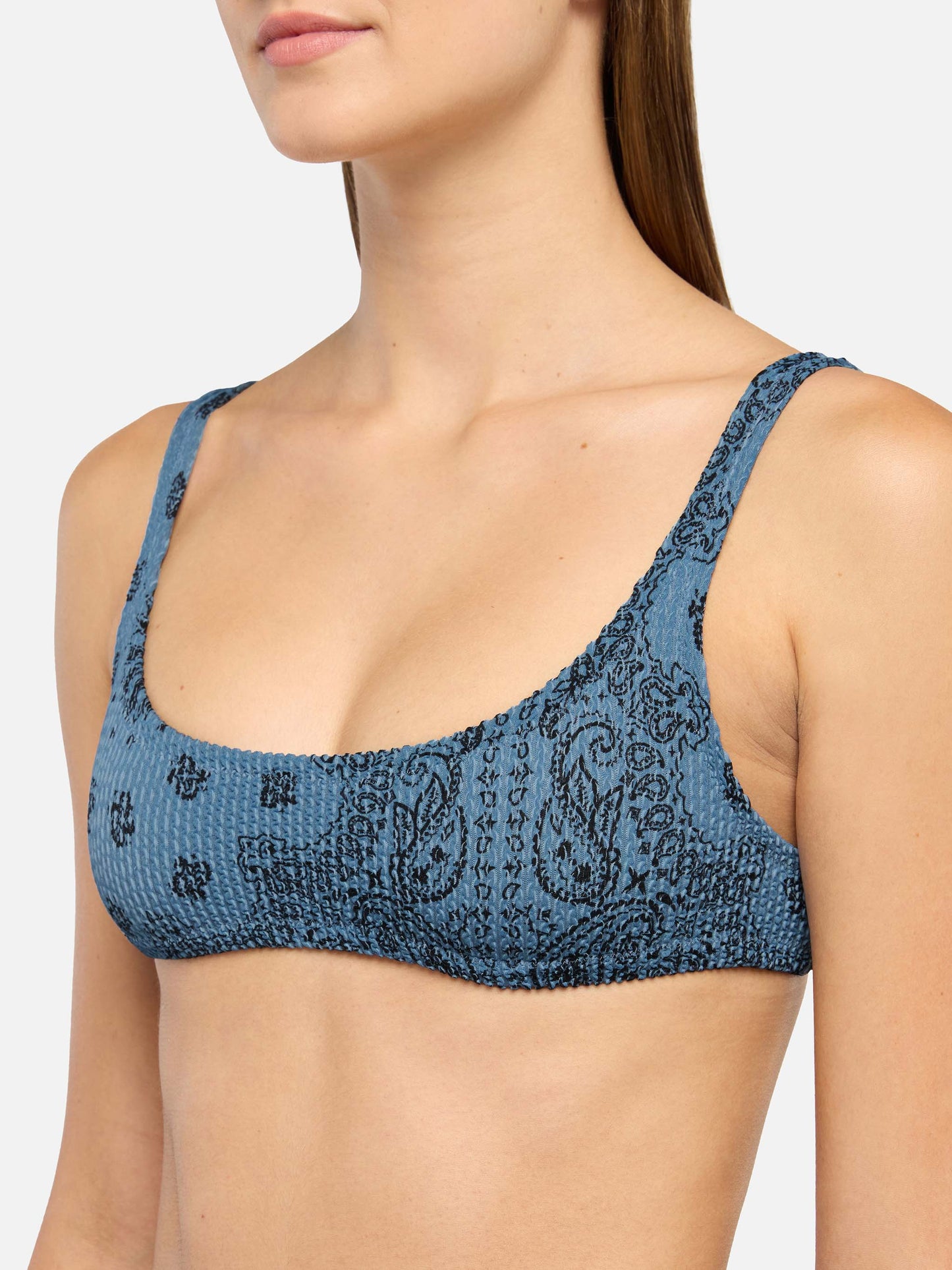 Naomi freche Badehose mit Bandanna-Print - Naima Crinkle klassisches Bralette-Top mit Bandanna-Print