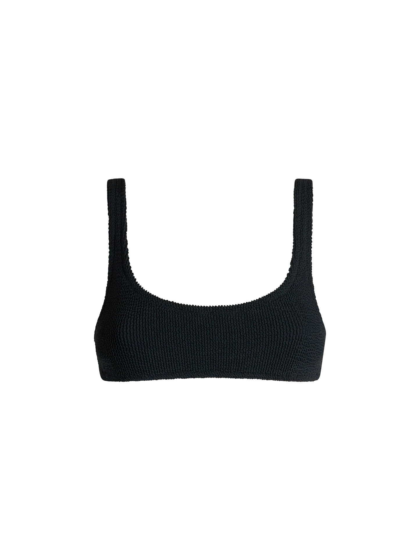 Naima black crinkle classic bralette top - MC2 Saint Barth