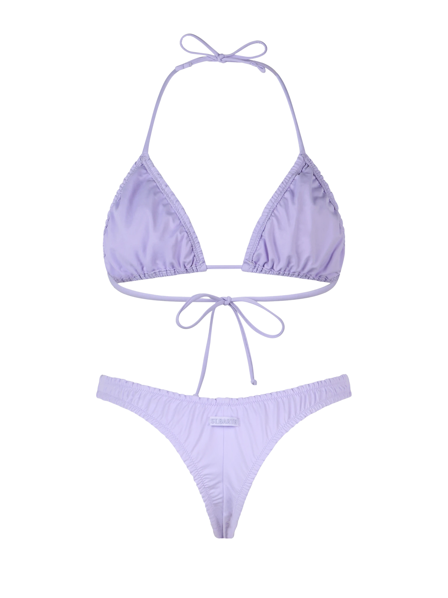 Damen-Triangel-Bikini in Lila mit Rüschen von Nilly Nalu
