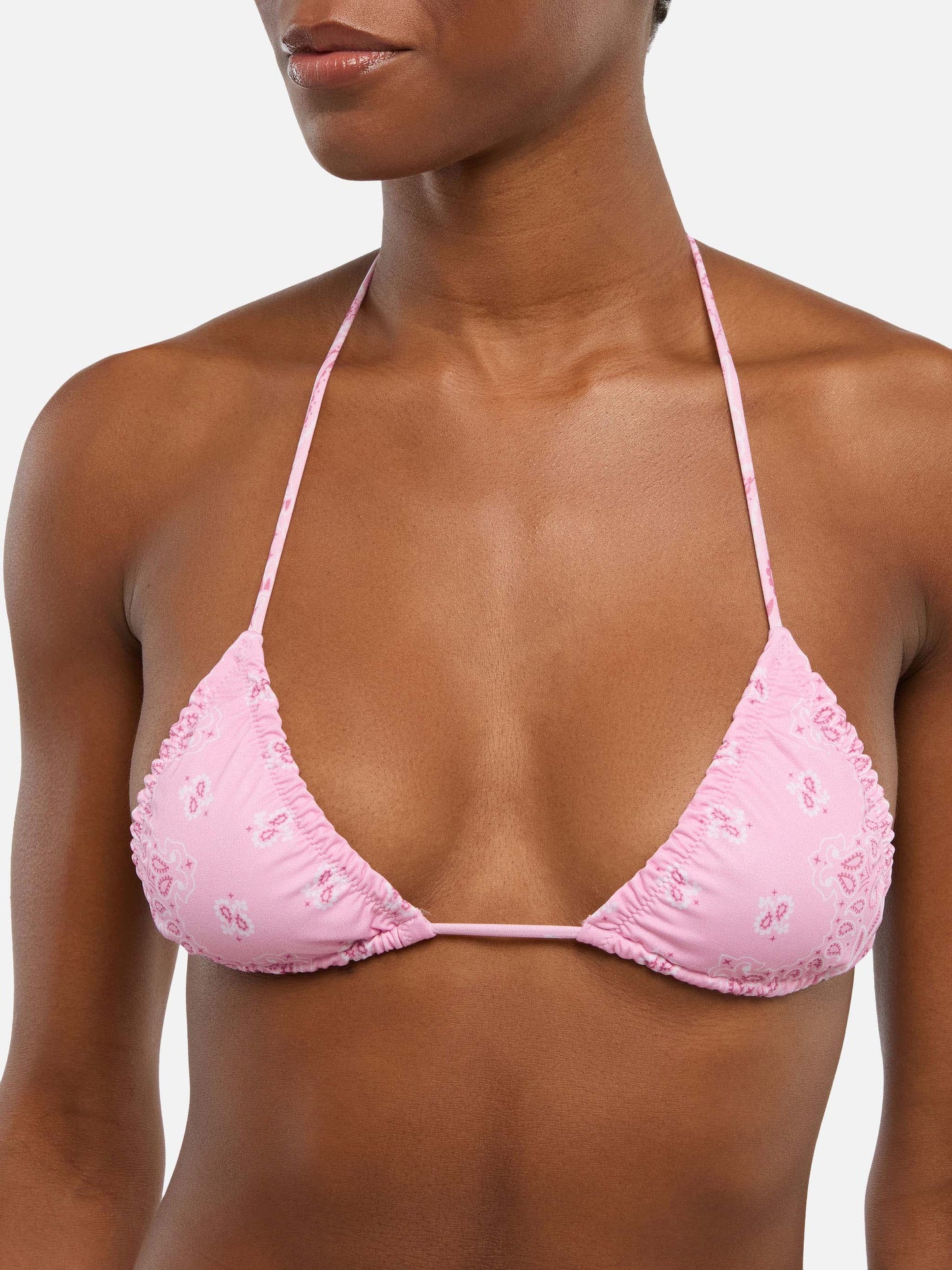 Nilly Nalu classic triangle bikini with bandana print