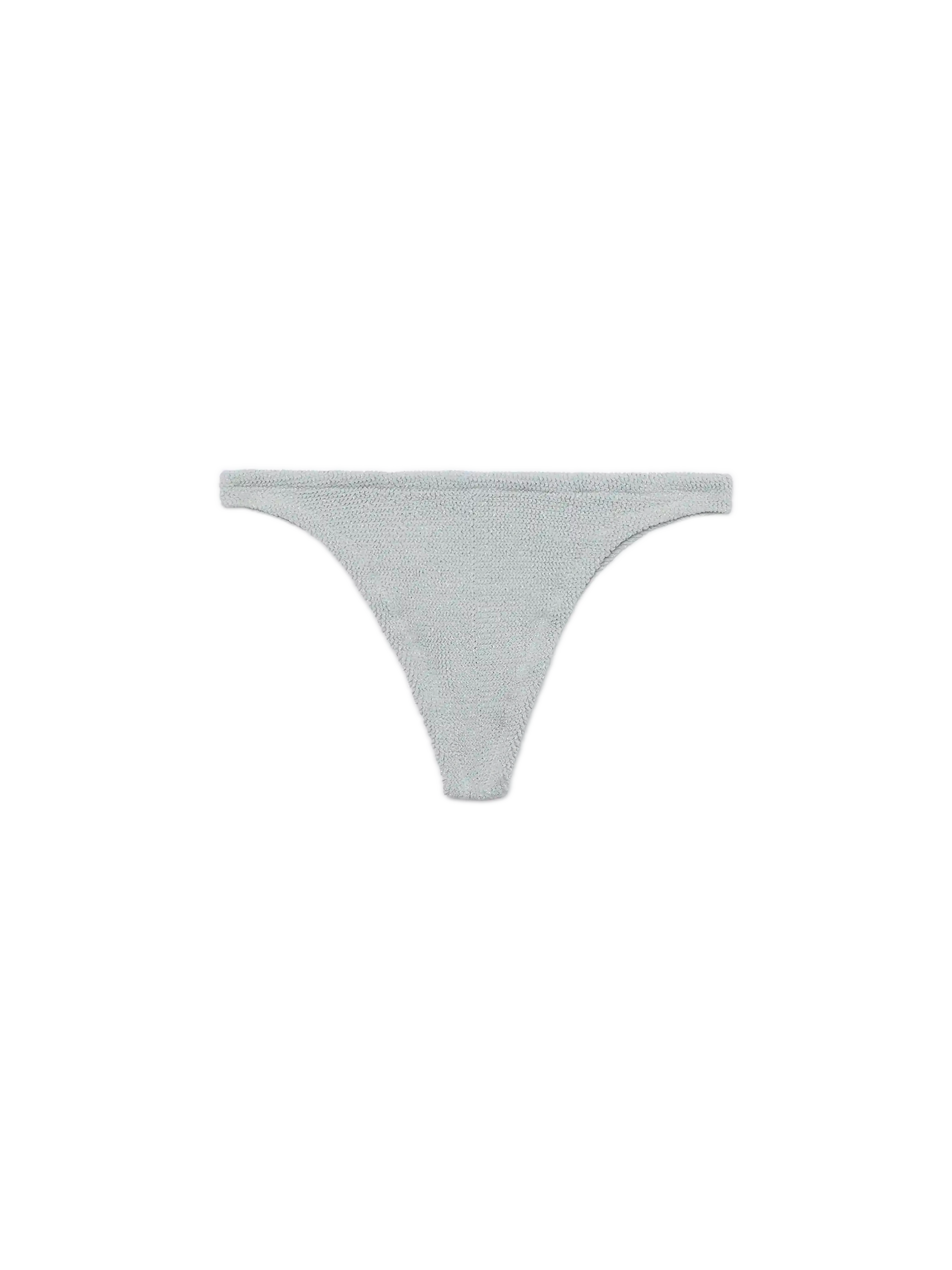 Naomi silver lurex crinkle cheeky swim briefs - MC2 Saint Barth