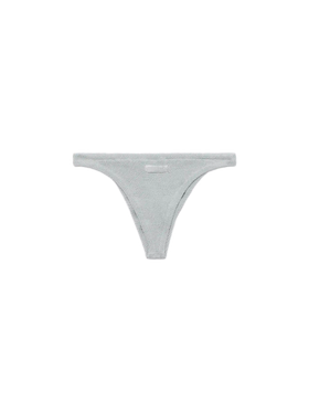 Naomi silver lurex crinkle cheeky swim briefs - MC2 Saint Barth