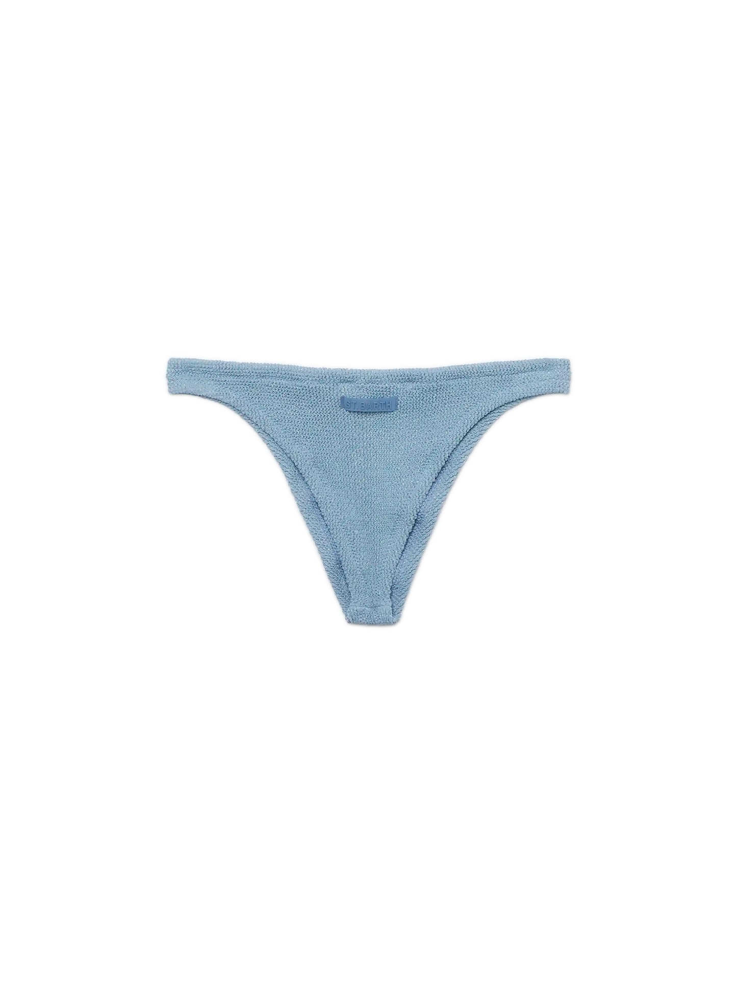 Naomi slip mare cheeky in crinkle lurex color avio blue
