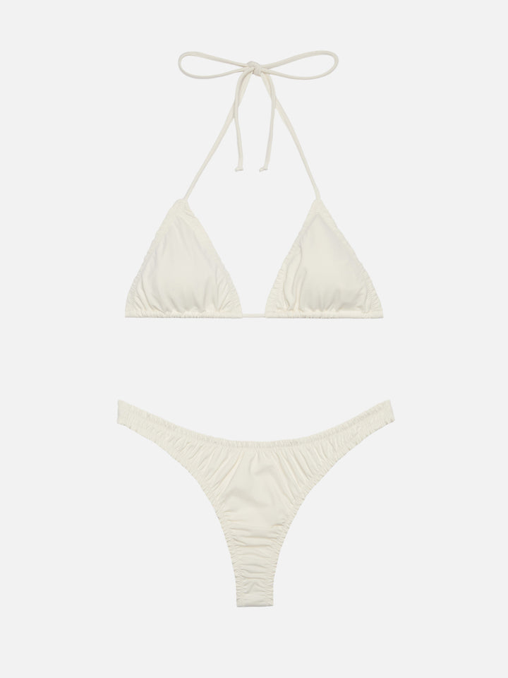 Bikini a triangolo Nilly Nalu color crema