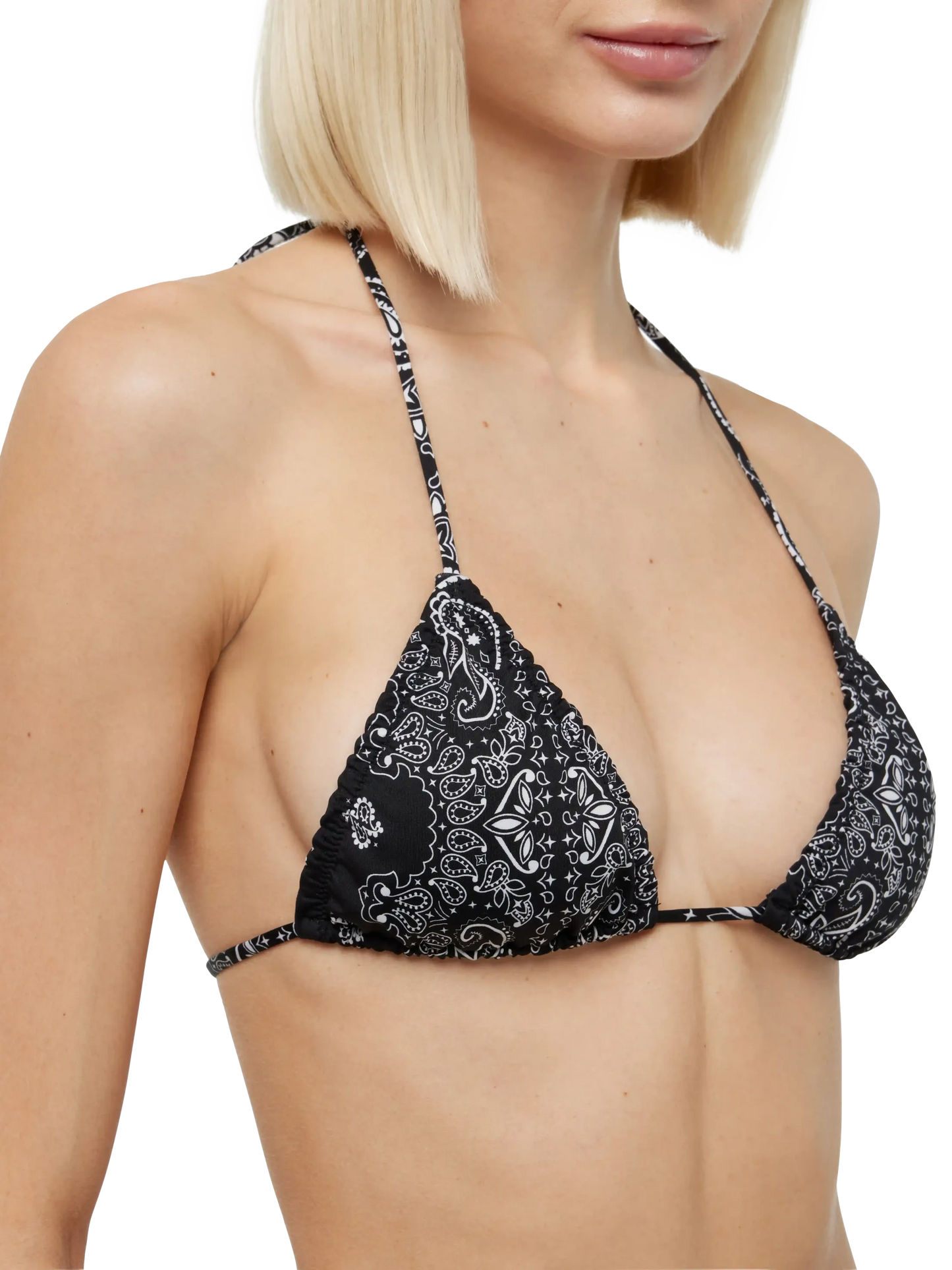 Nilly top triangolo classico con stampa bandana