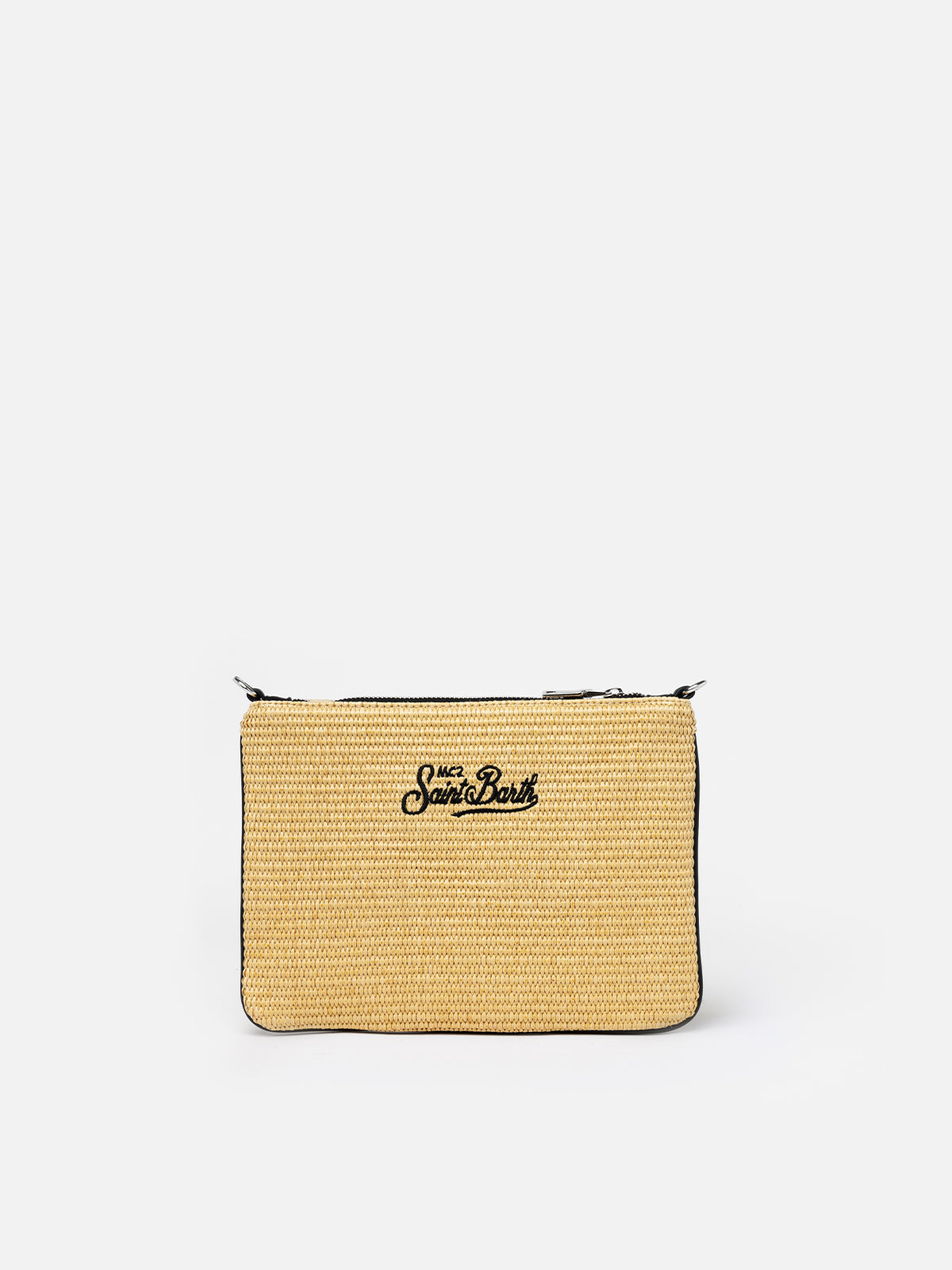 Parisienne-Strohpochette mit Formentera-Stickerei