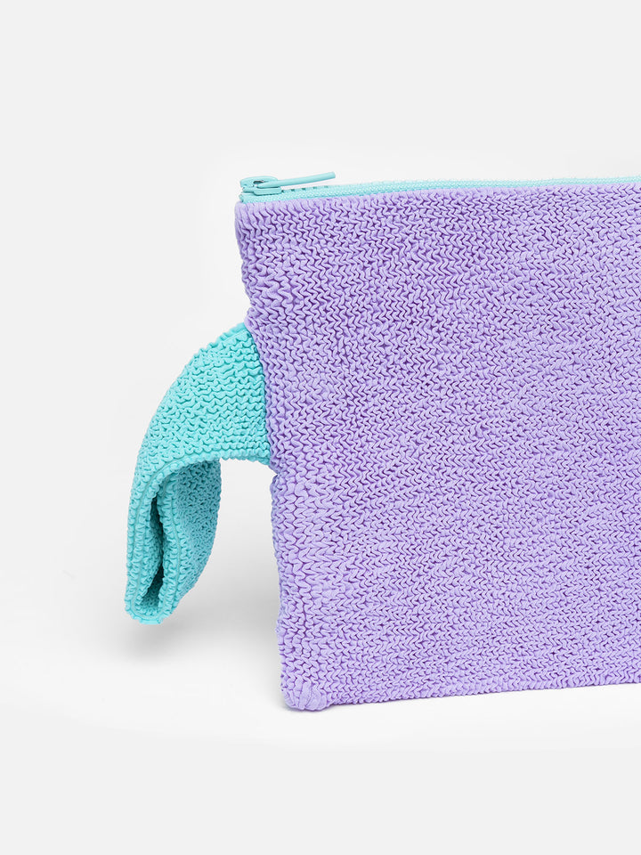 Pareasy purple crinkle pochette - MC2 Saint Barth