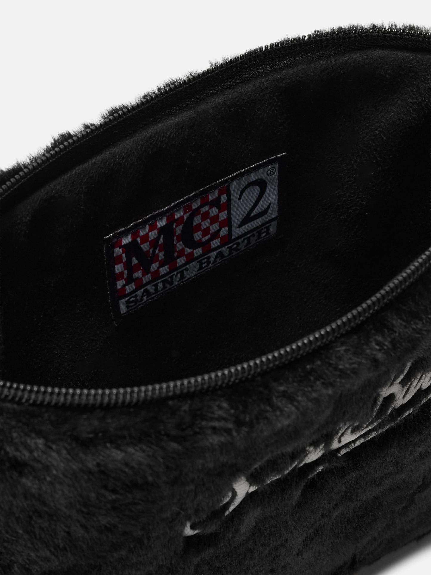 Pareasy-Beutel aus schwarzem Kunstpelz