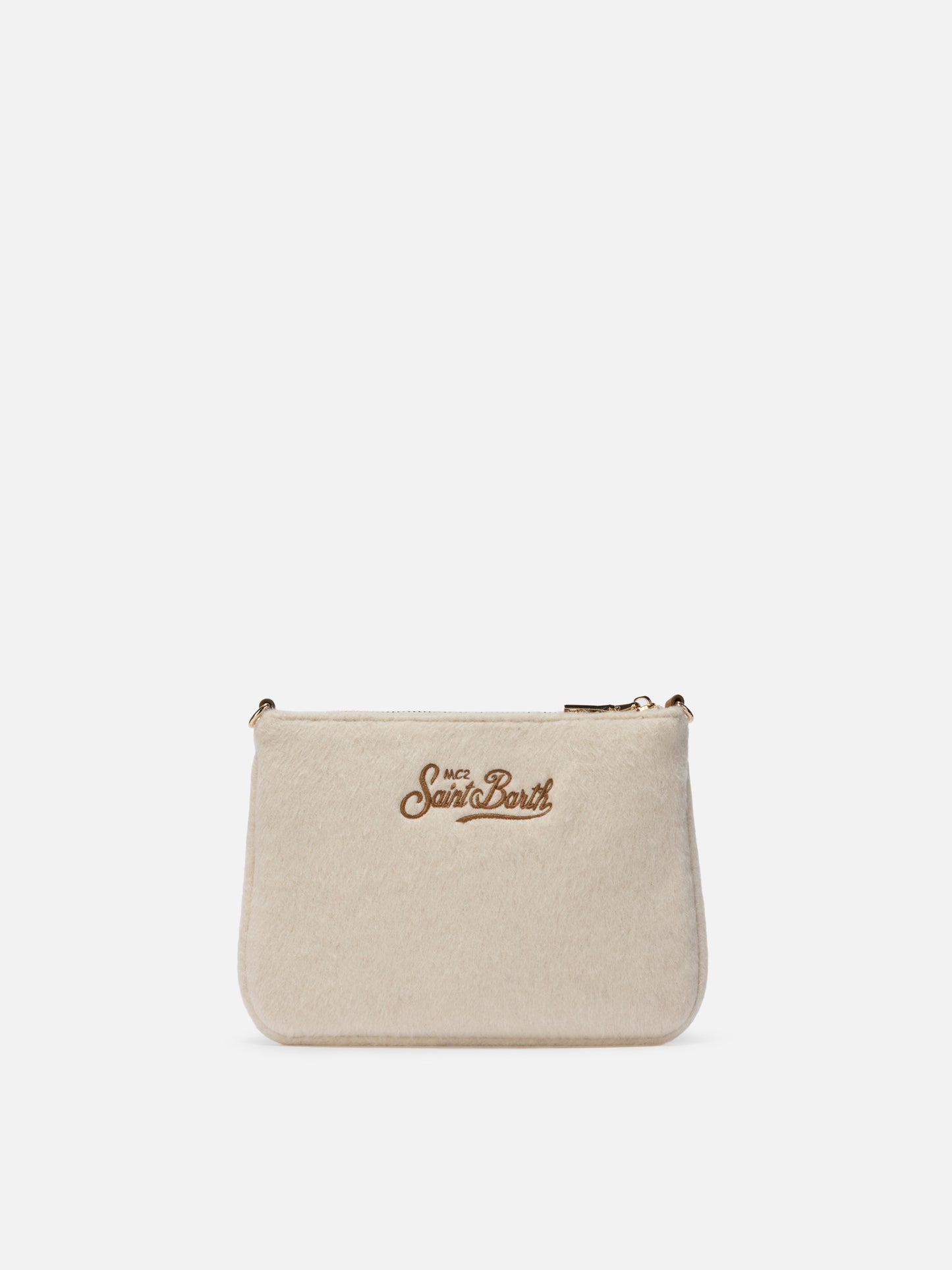 Parisienne Mini Shoulder Bag in white wool blend