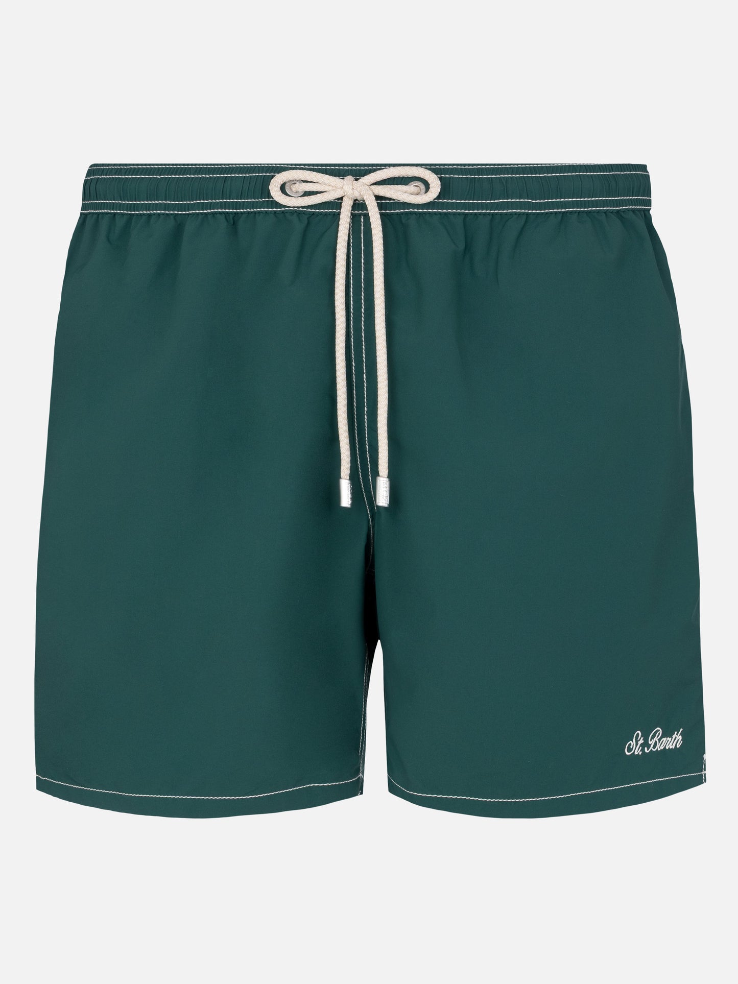 Grüne mittellange Badeshorts Patmos