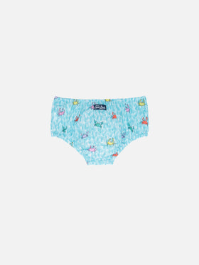 Infant bloomers Pimmy with crabs print - MC2 Saint Barth