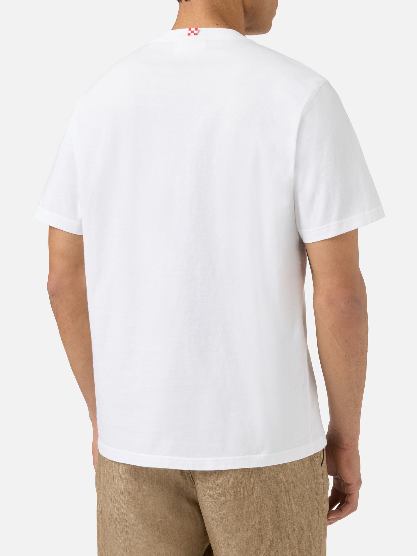 White Portofino T-shirt with Non C'è Estate Senza Mare embroidery | Special Edition