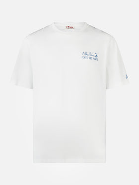 Man classic fit cotton jersey t-shirt Portofino with Vado a Forte print | ALLE BOE SPECIAL EDITION - MC2 Saint Barth