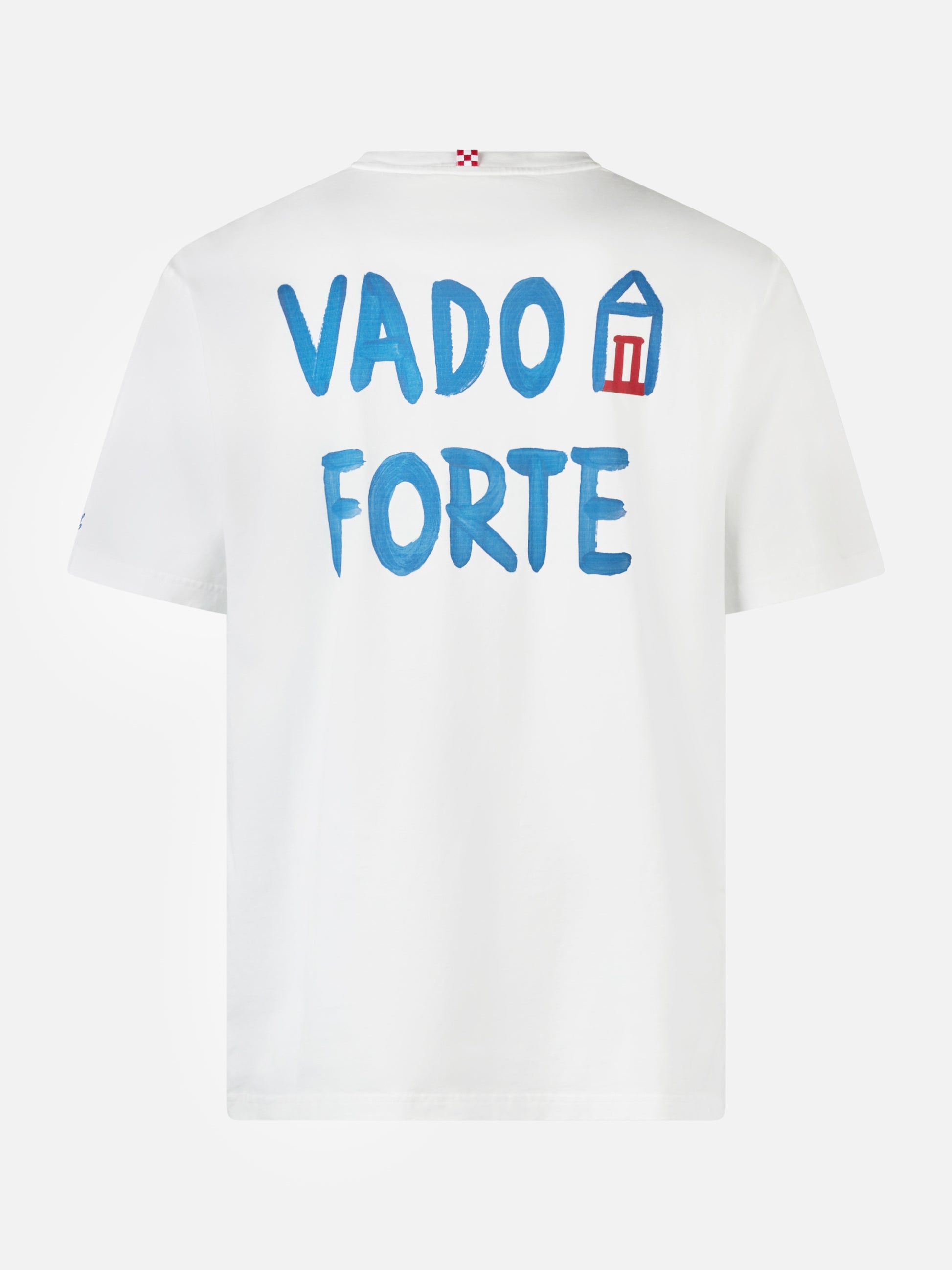 Man classic fit cotton jersey t-shirt Portofino with Vado a Forte print | ALLE BOE SPECIAL EDITION - MC2 Saint Barth