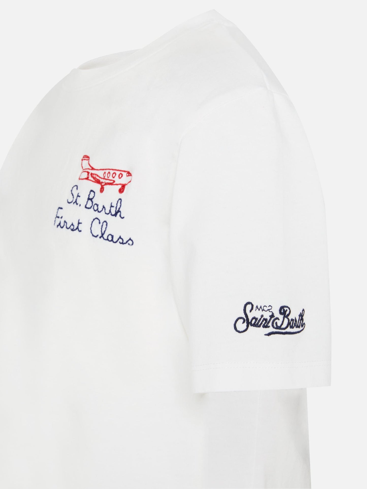 Portofino Jr t-shirt in jersey di cotone con ricamo St. Barth First Class
