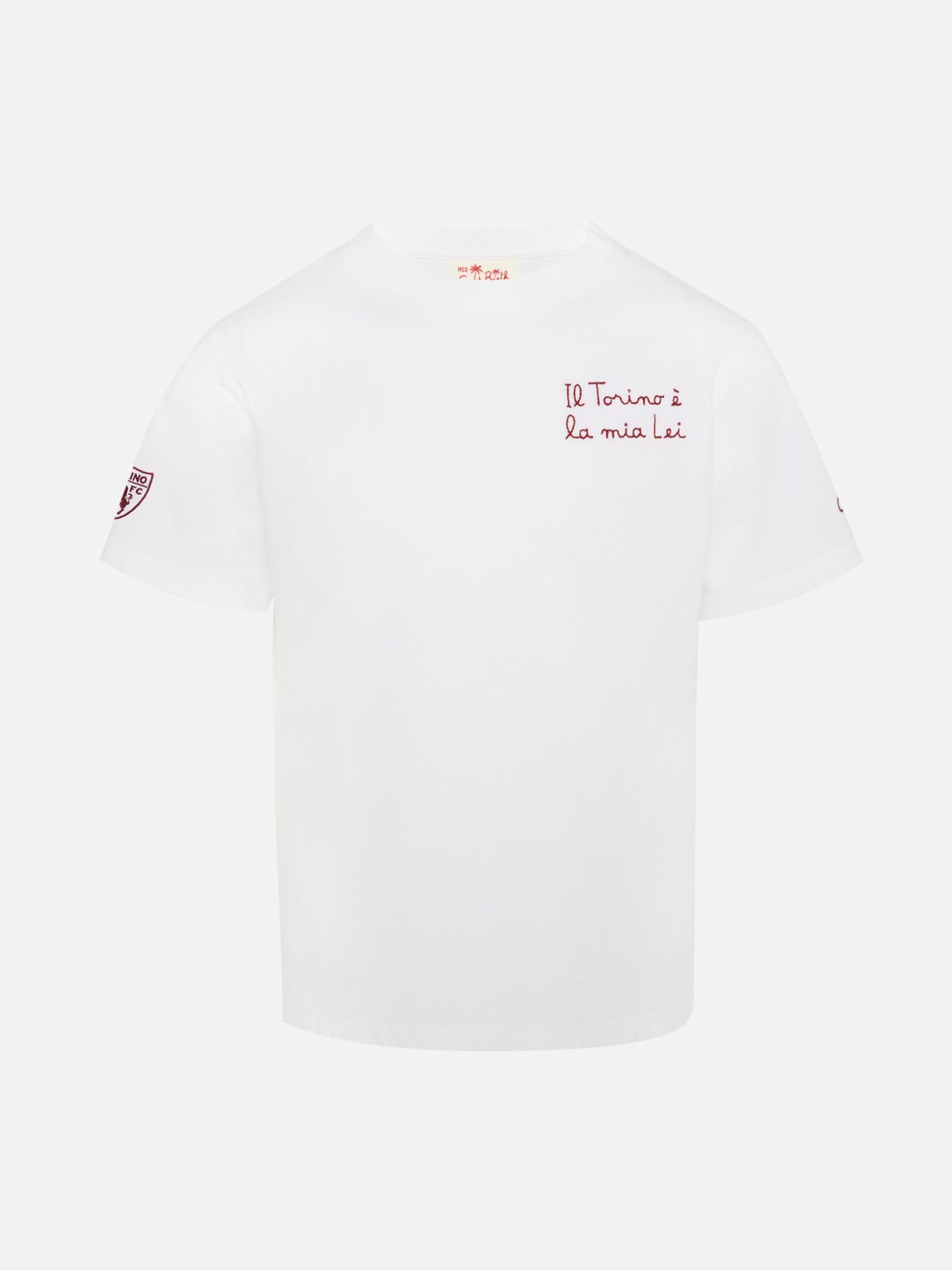 Portofino Jr t-shirt in jersey di cotone con ricamo il Torino è la mia Lei | TORINO FC SPECIAL EDITION