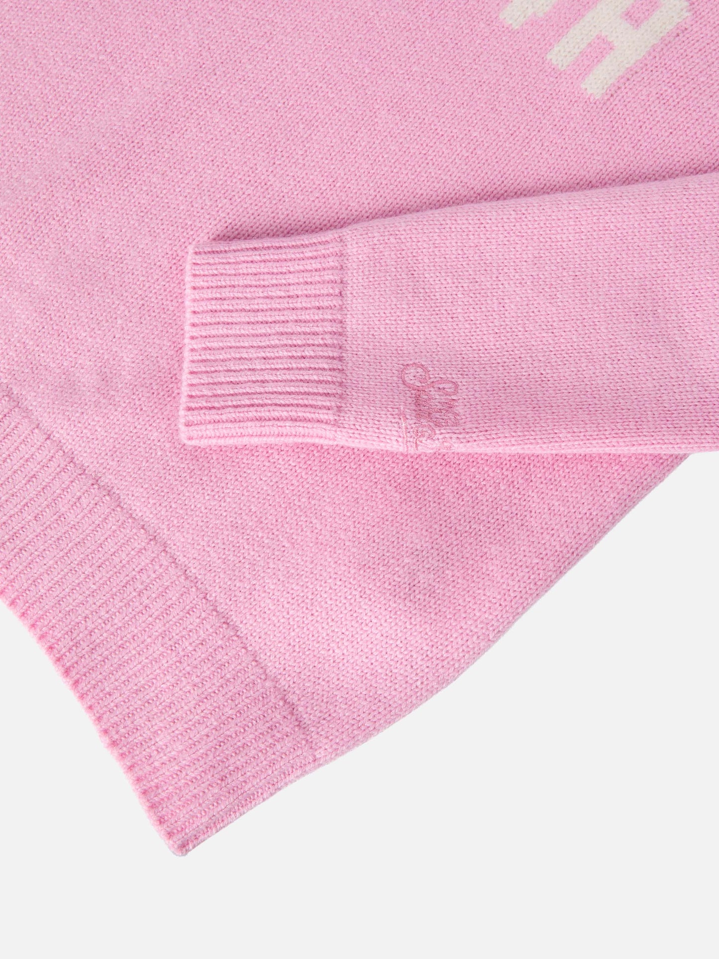 Princess crewneck in cashmere blend with Bella e Brava jacquard