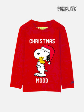 T-Shirt Junge Weihnachten Snoopy Version Aufdruck | Peanuts™ Sonderausgabe