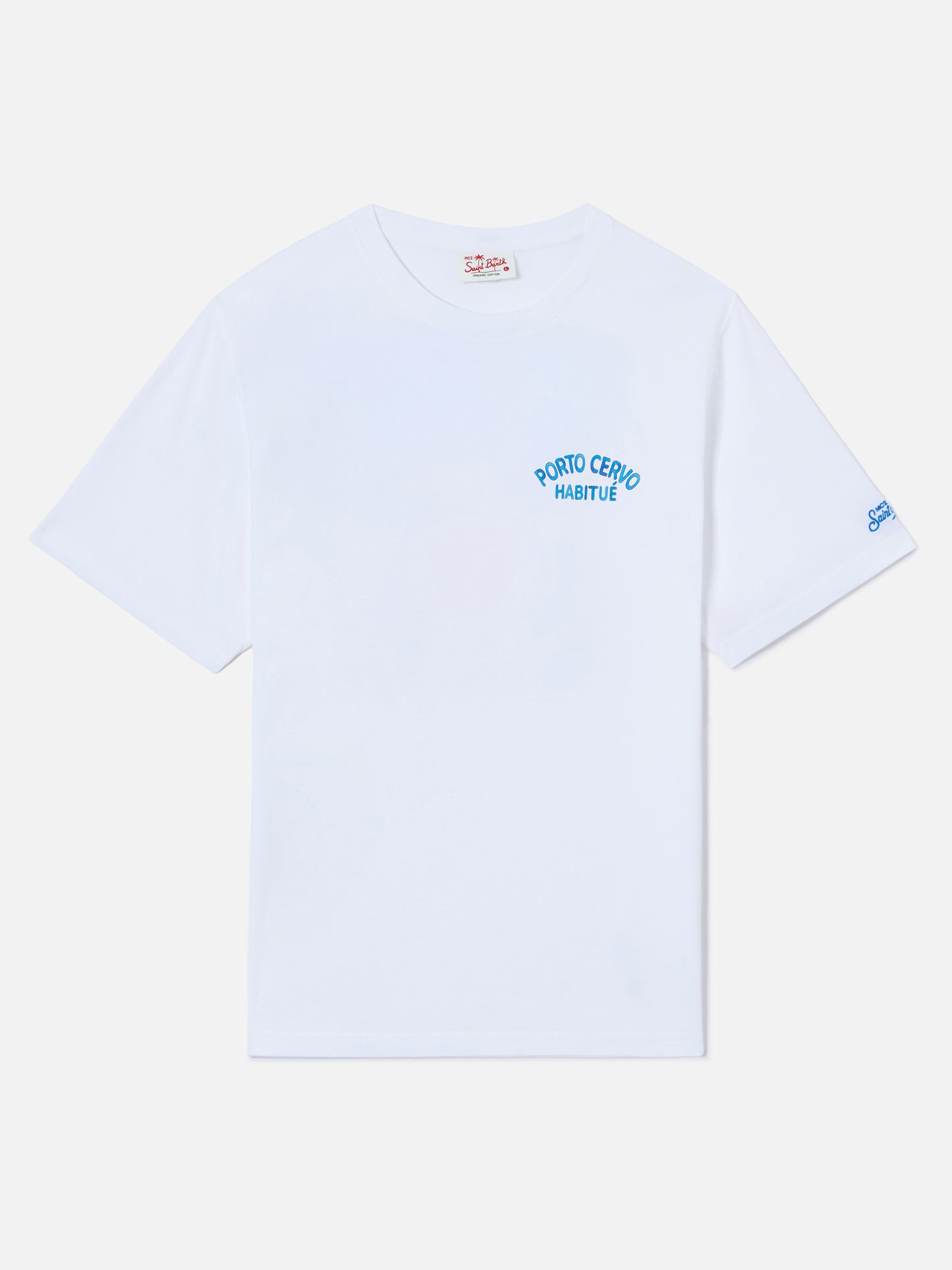White Portland t-shirt with Porto Cervo Habitué print | Special Edition