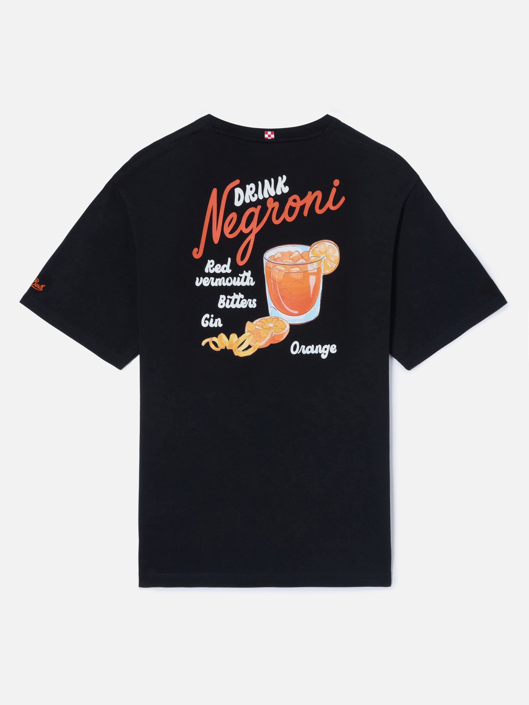 Black Portland t-shirt with Negroni Drink illustration – MC2 Saint