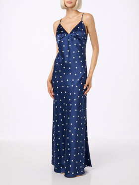 Ravel pure silk slim dress with polka dots print - MC2 Saint Barth
