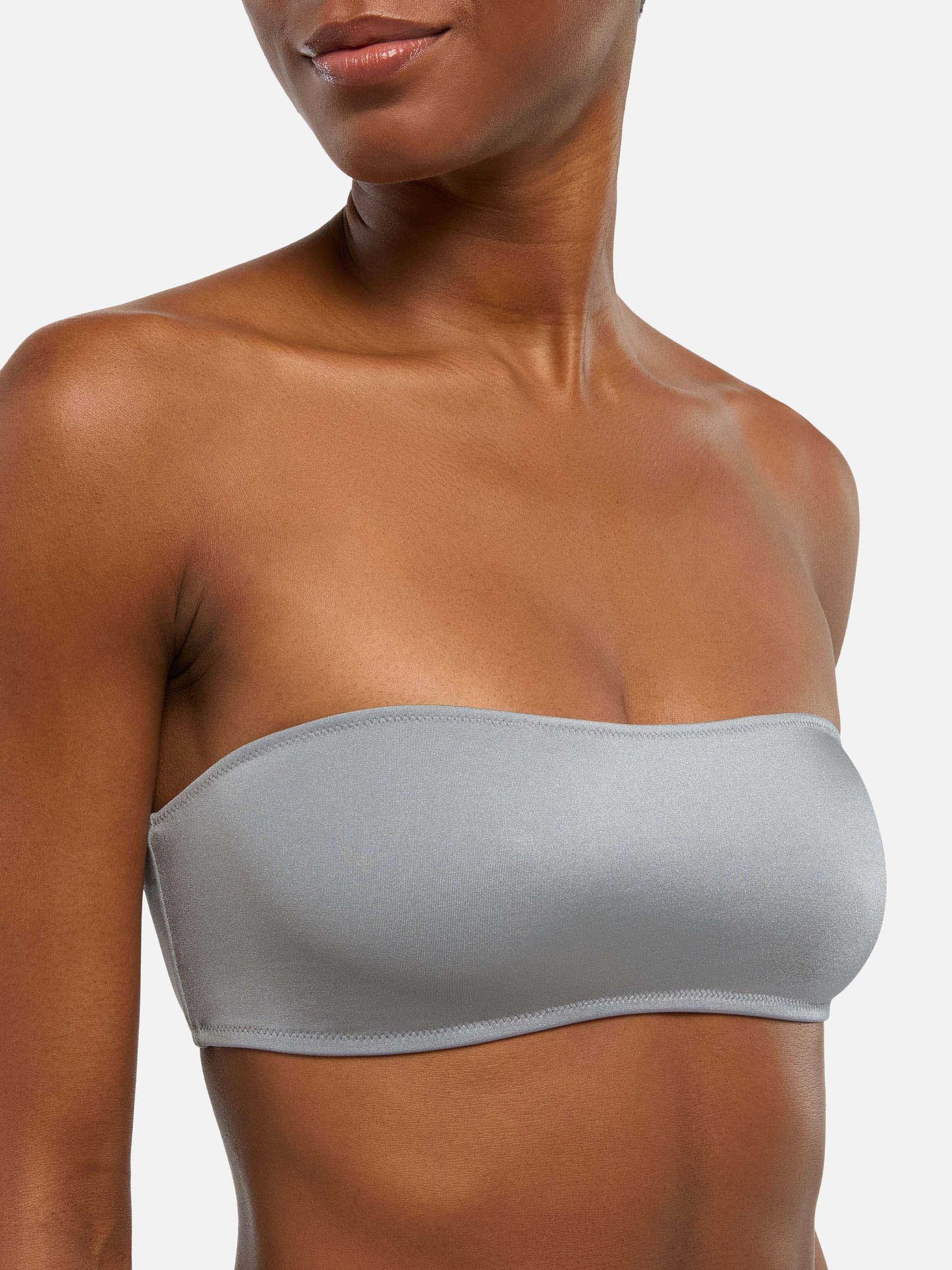Bikini a fascia Rebby Marielle in grigio shimmer