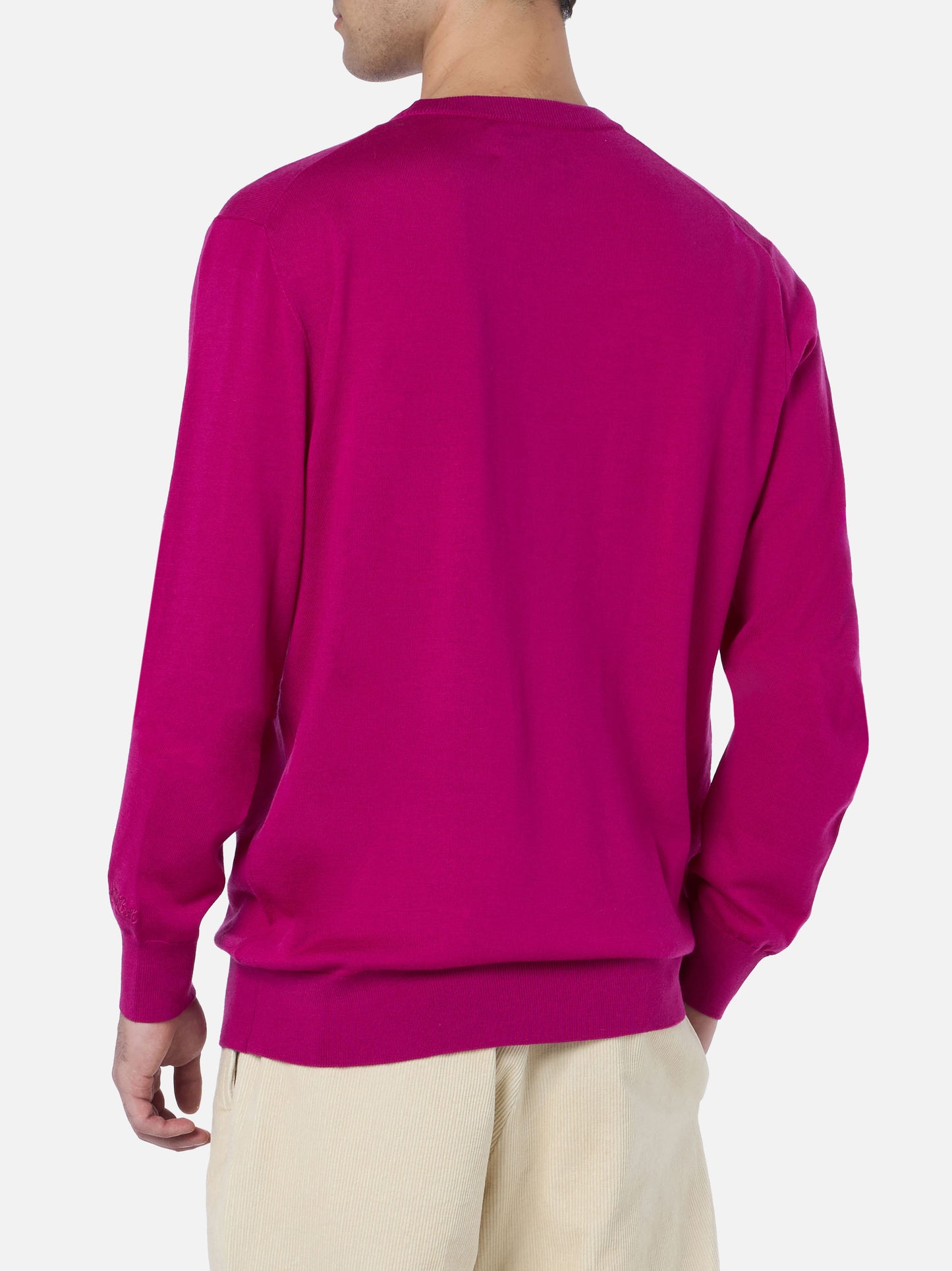 Pullover aus Merinowolle „Man Regent“ mit Pfingstrose