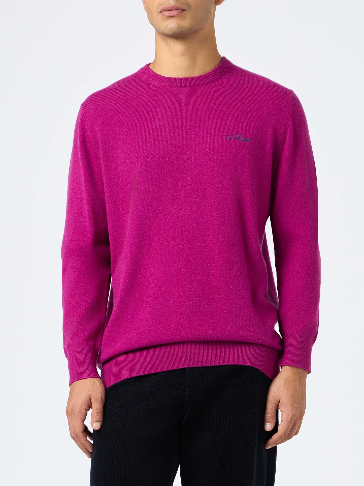Man peony cashmere blend crewneck sweater Regent - MC2 Saint Barth