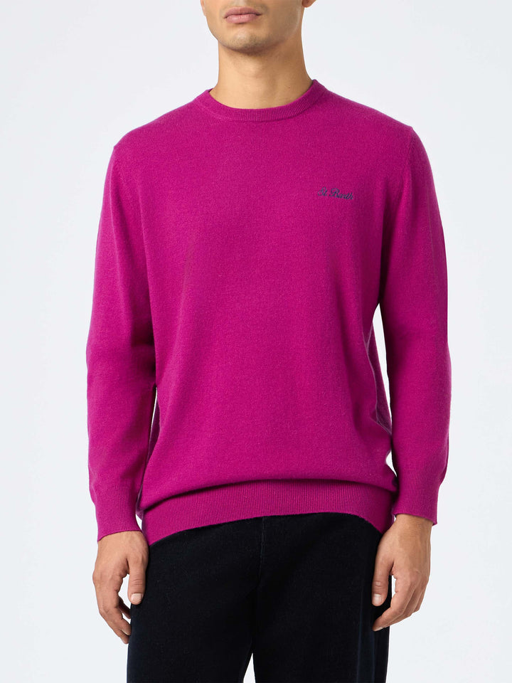 Man peony cashmere blend crewneck sweater Regent - MC2 Saint Barth