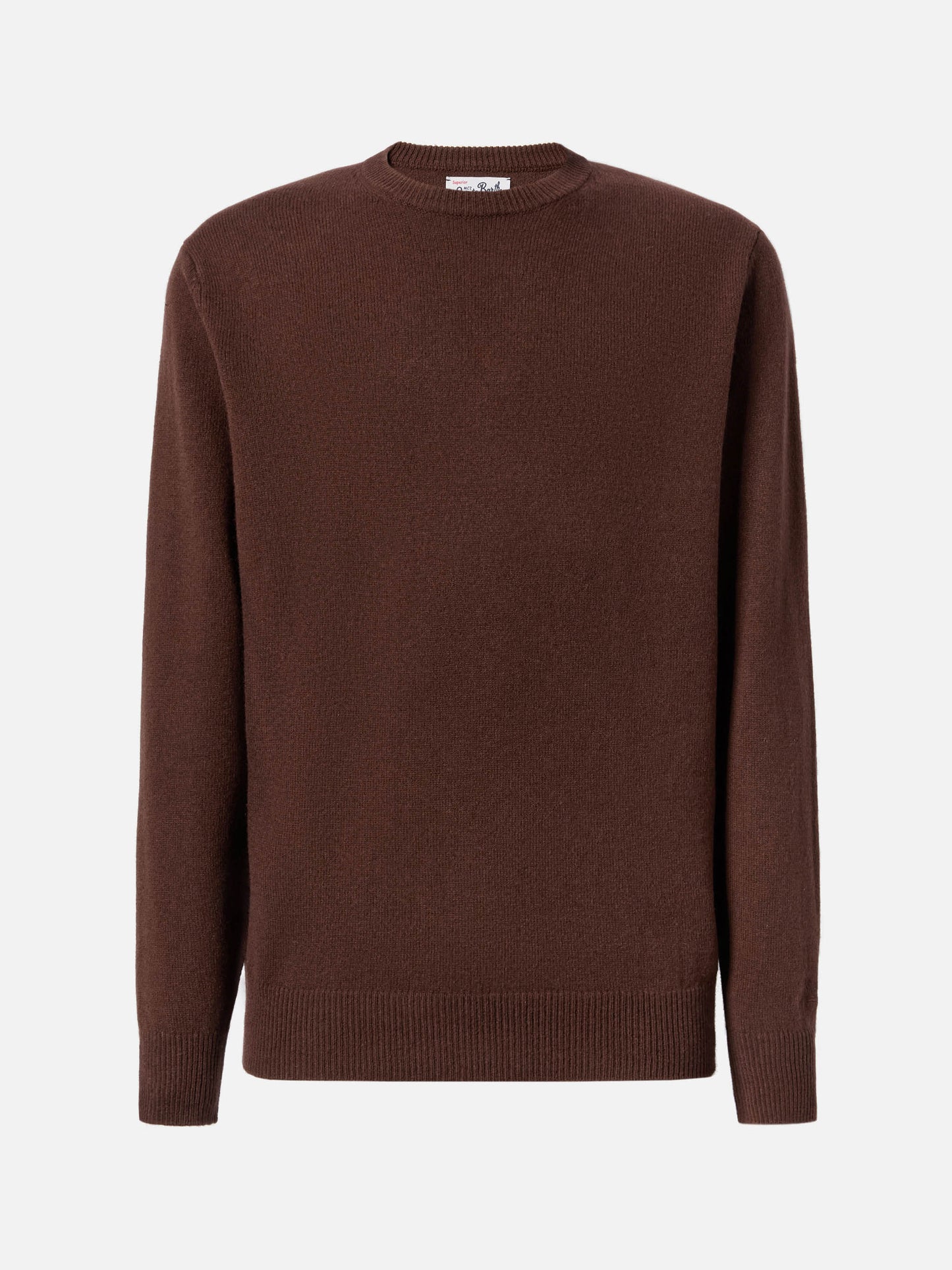 Regent 100% lambswool sweater in brown