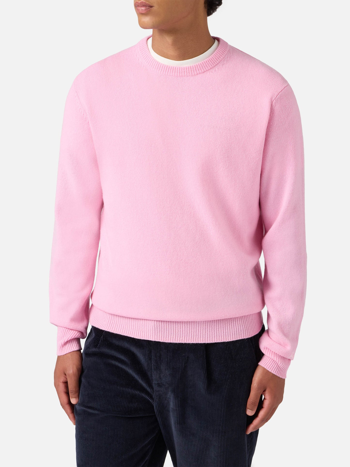 Maglione Regent in 100% lambswool rosa